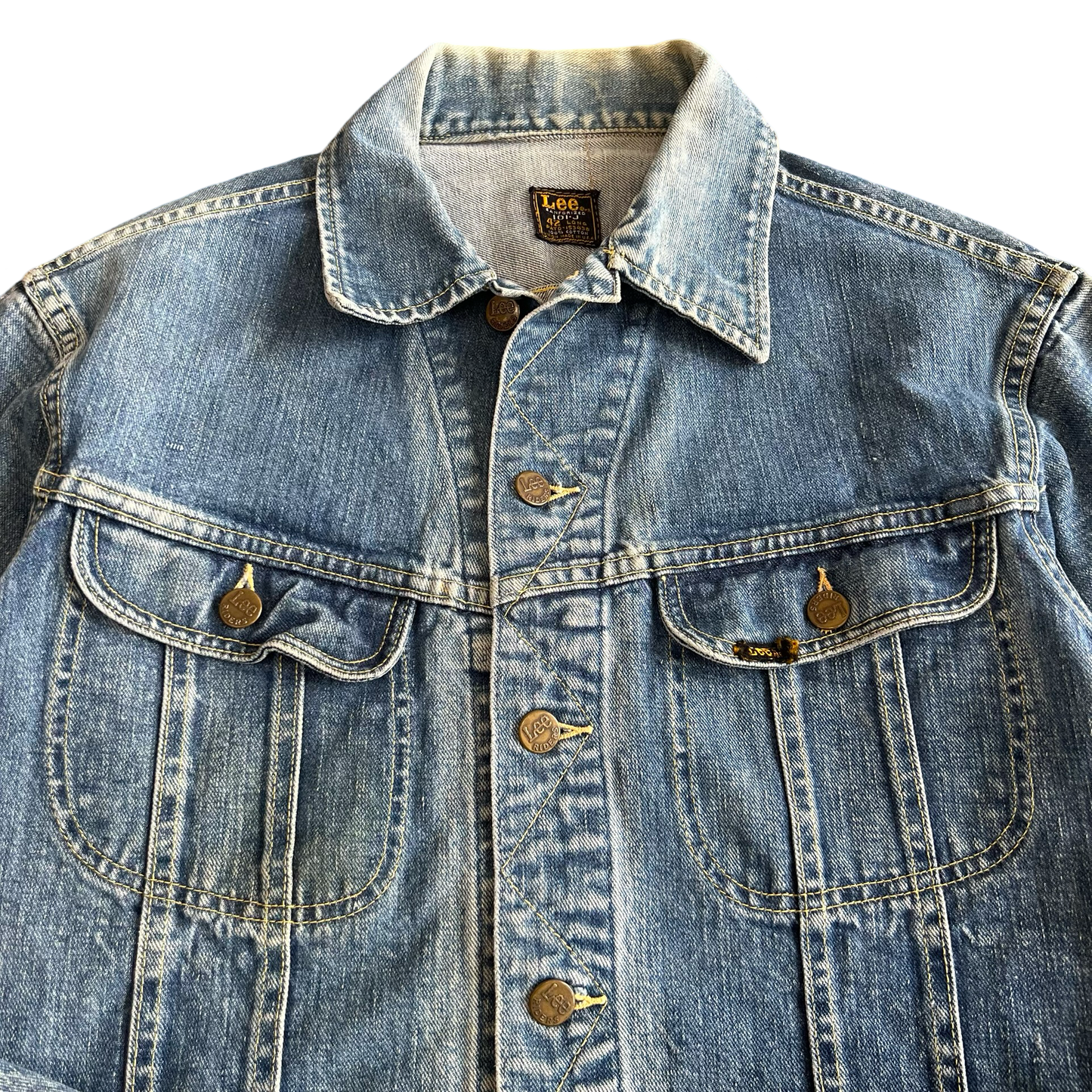 Vintage 1960s Lee Riders 101-J Jean Jacket SZ 42 Long