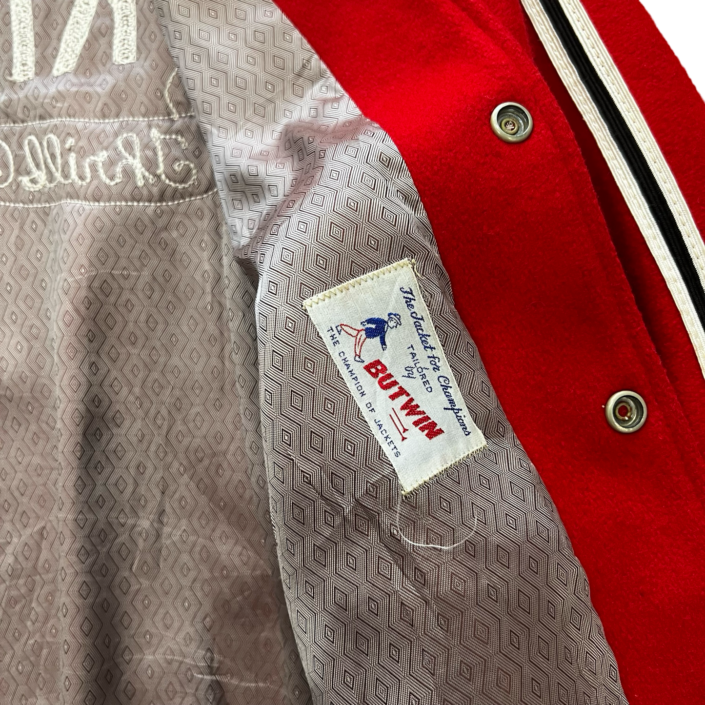 Vintage Wool 1950s King Racing Thrill Varsity Jacket SZ M