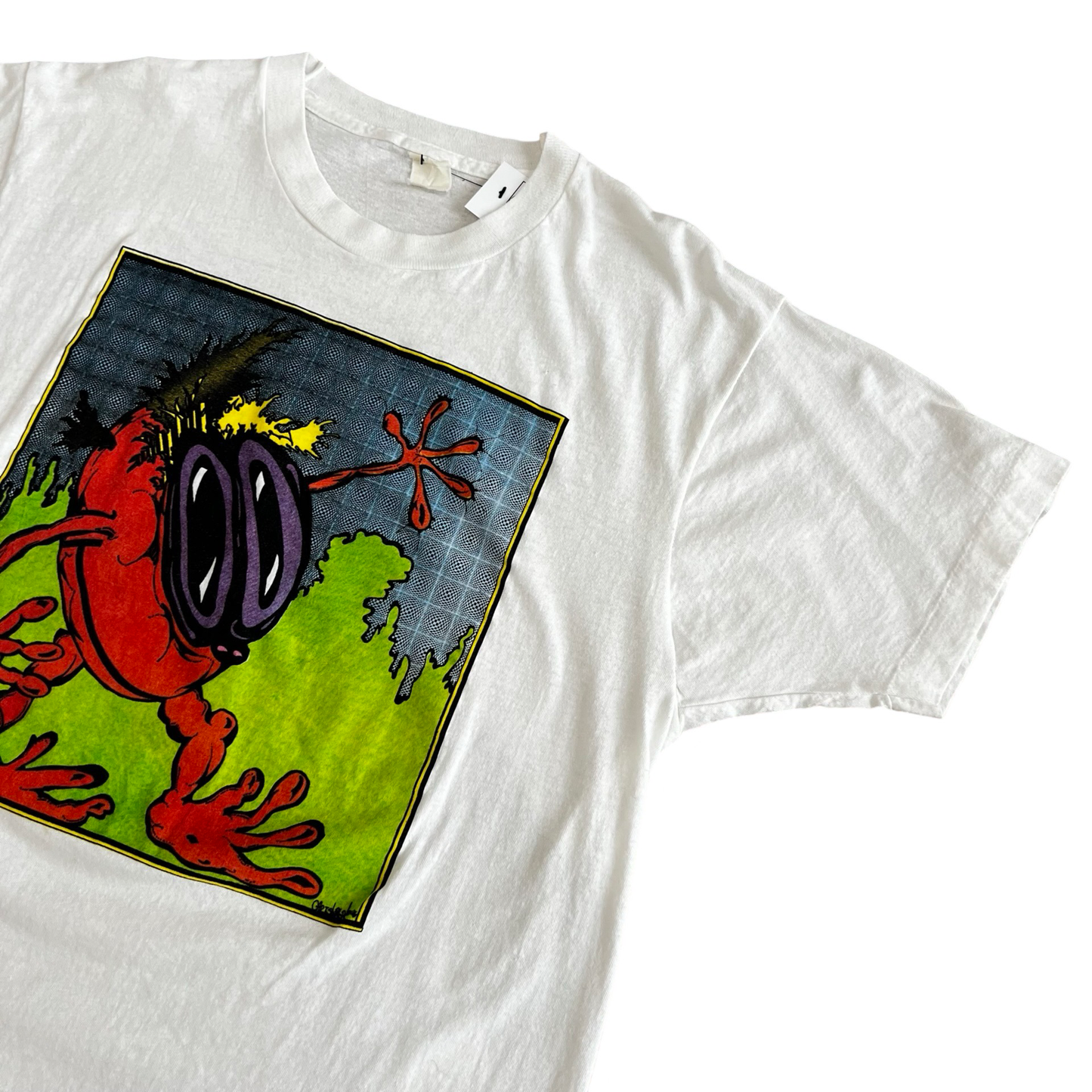 Vintage 80s Acid Art Blotter Obscure T-Shirt SZ L