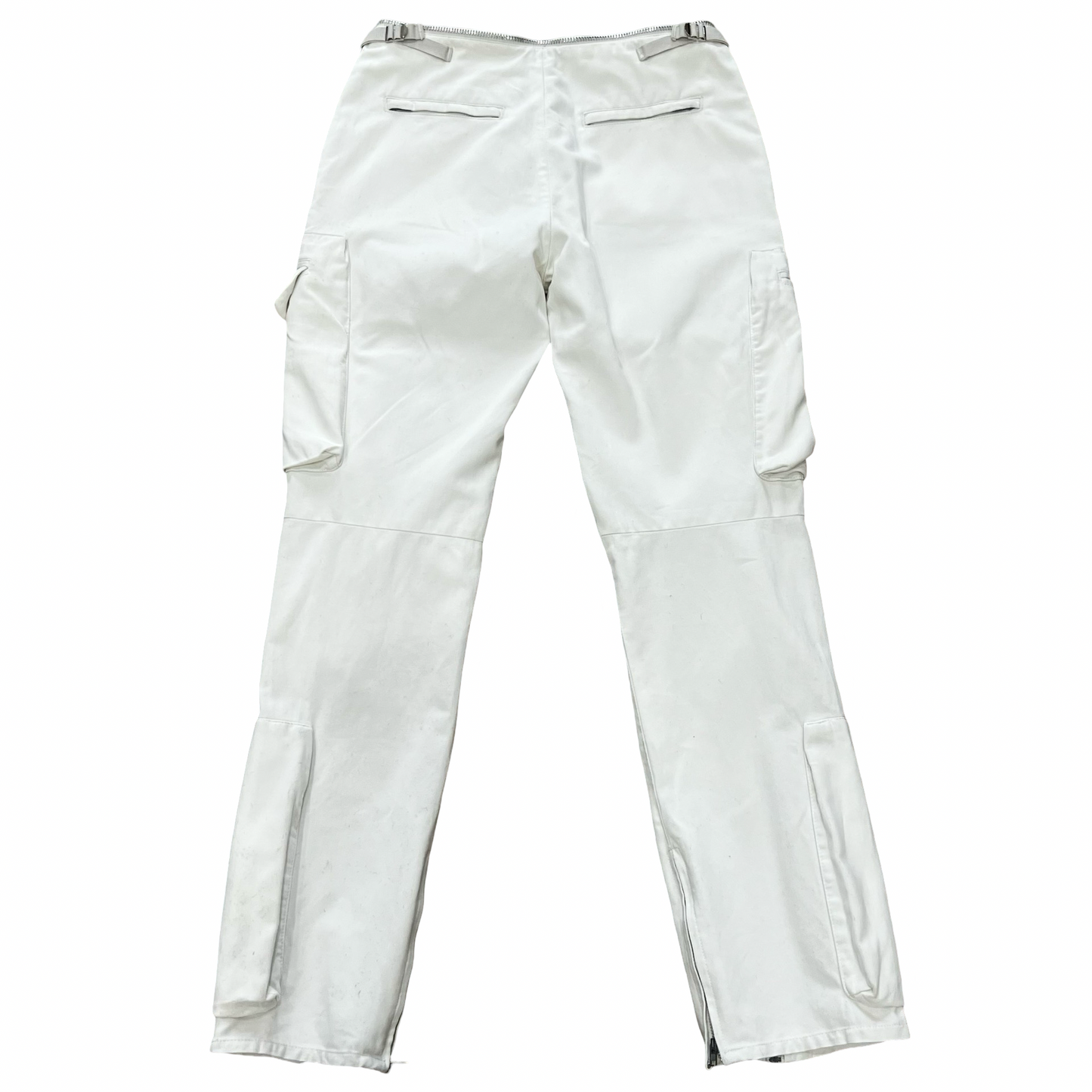 Helmut Lang White Cargo Flight Pants AW99-00 Sz 42/30