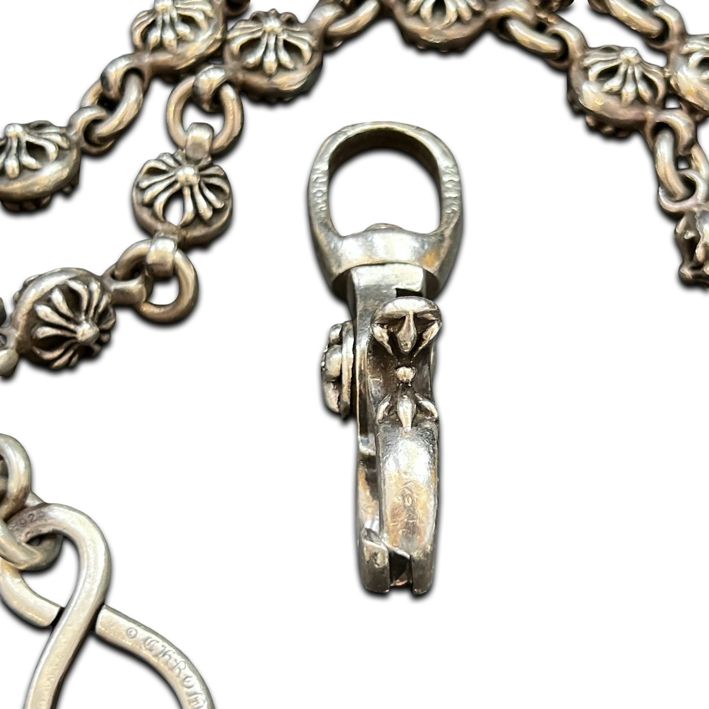 Chrome Hearts Plus Ball Fleur Pendant Wallet Chain