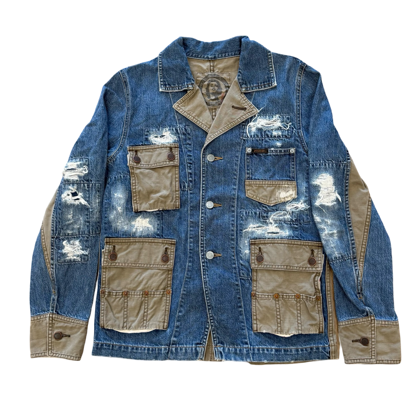 Hysteric Glamour Reconstructed Denim Jacket Sz Small