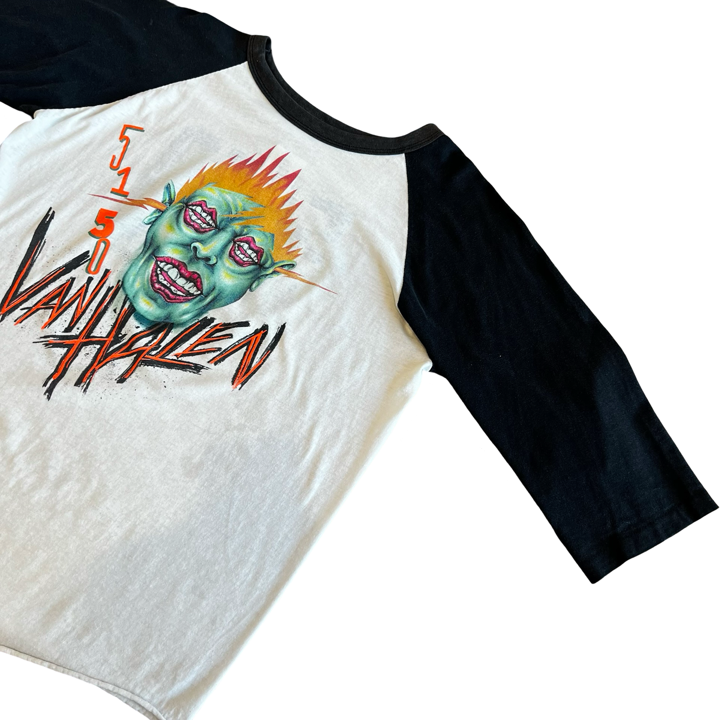 Vintage 80s Van Halen 5150 Raglan Shirt SZ L