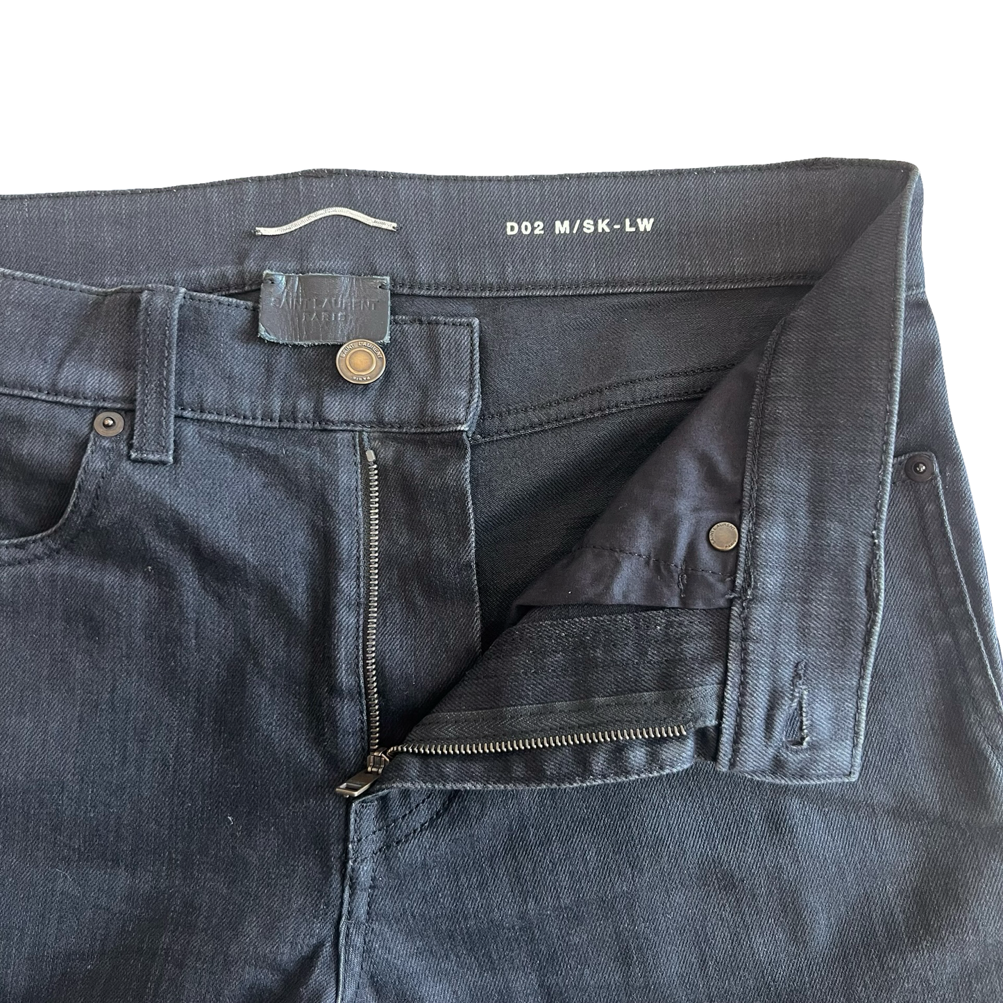 Saint Laurent Black D02 Denim Sz 30
