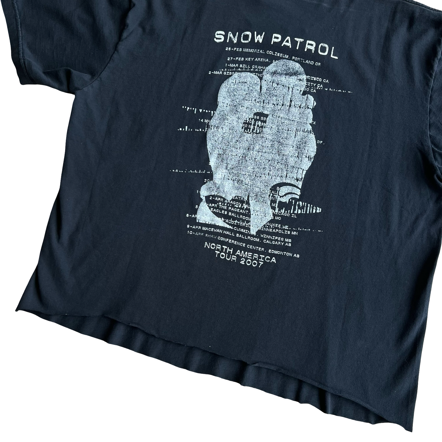 Vintage Y2K Snow Patrol 2007 Tour T-Shirt SZ S