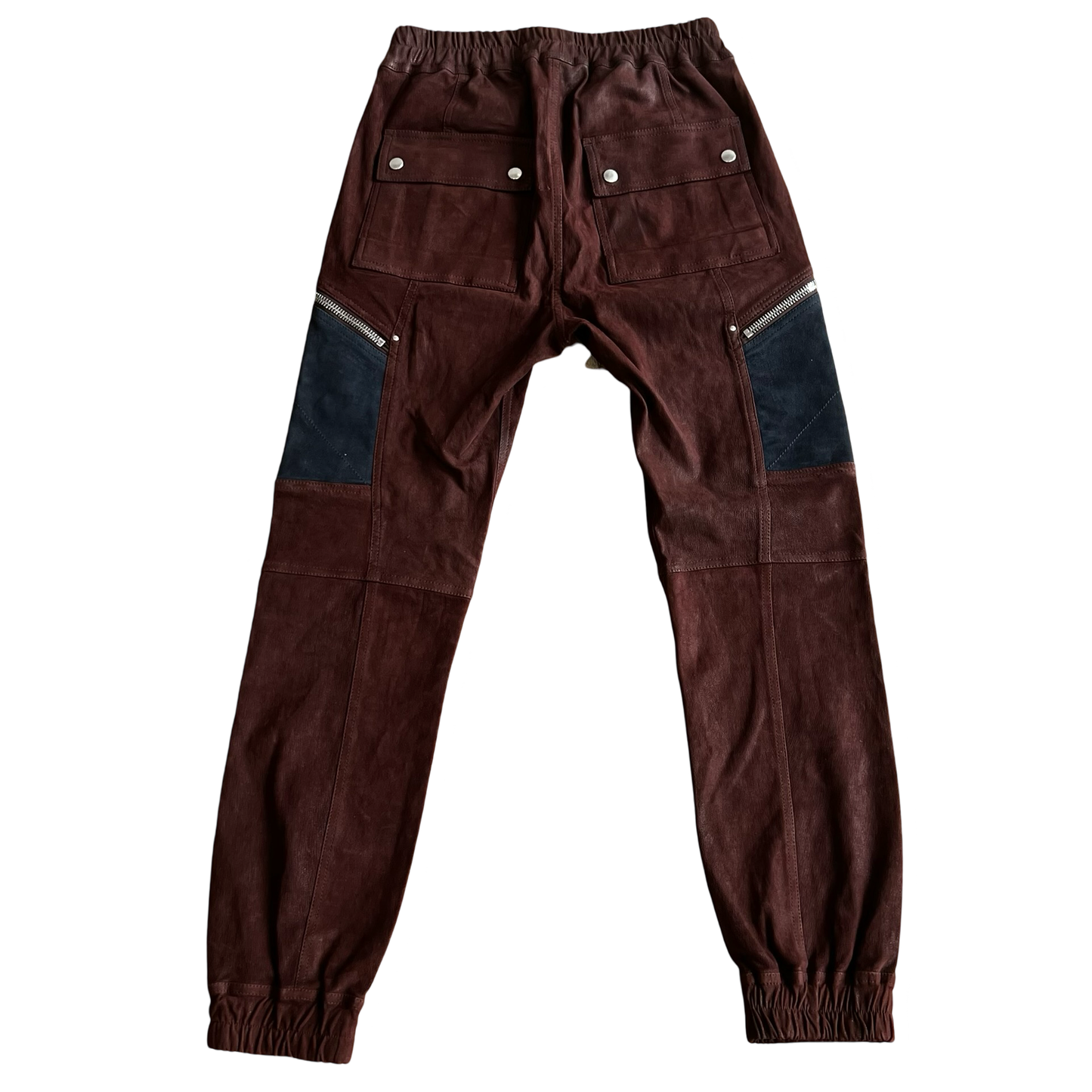 Rick Owens Women's Goat Leather Performa Cargo Jogger FW20 SZ 46