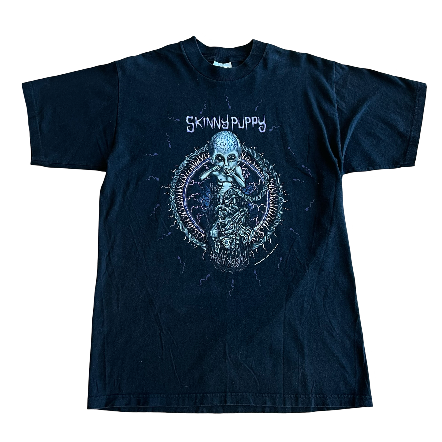 Vintage 90s Skinny Puppy 1993 Band T-Shirt SZ L
