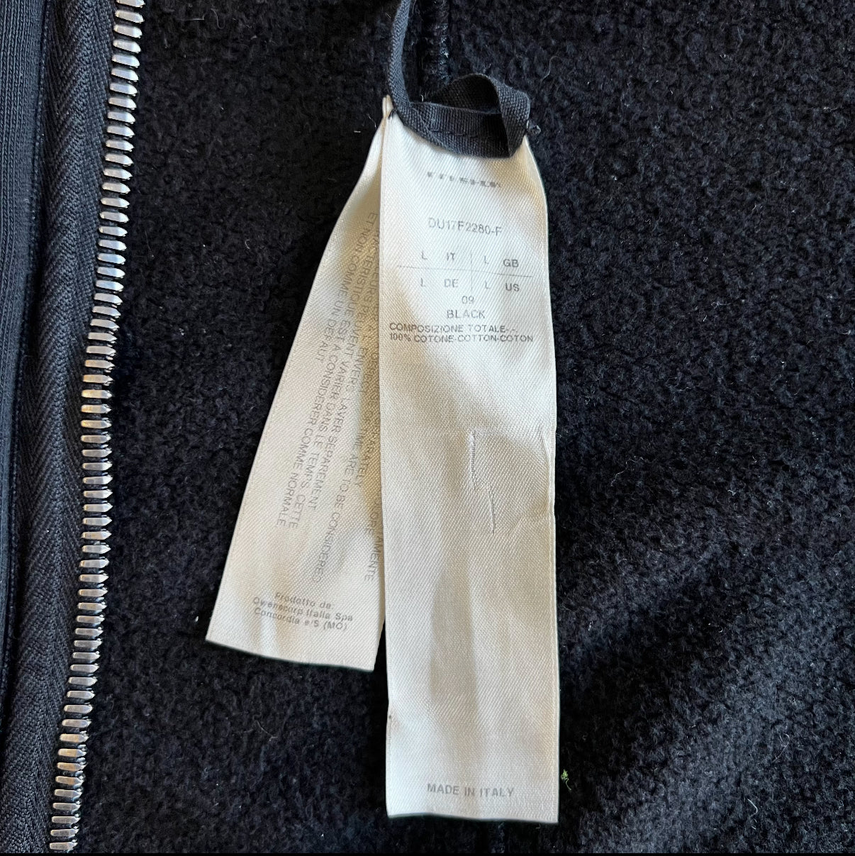 Rick Owens Black Gimp hoodie SZ Large