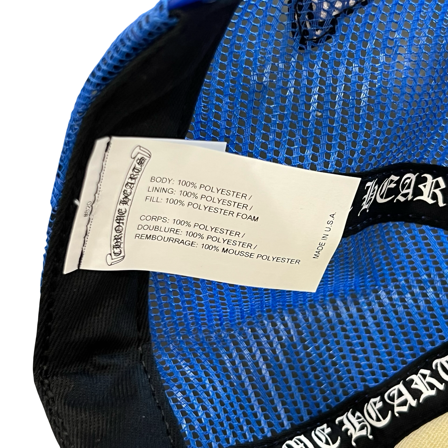 Chrome Hearts Blue Cemetery Trucker