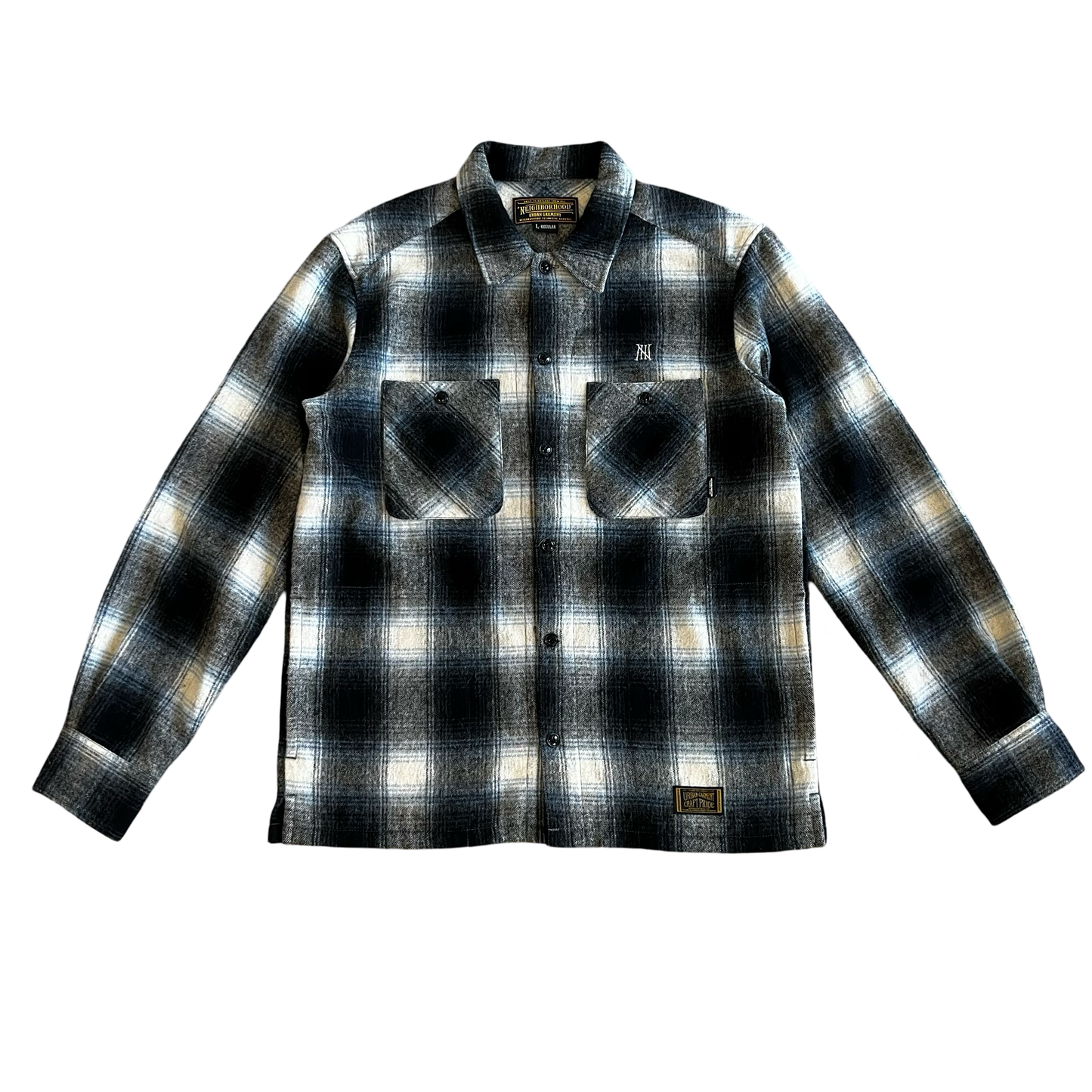 Neighborhood Wool Dayton Plaid Flannel SZ L