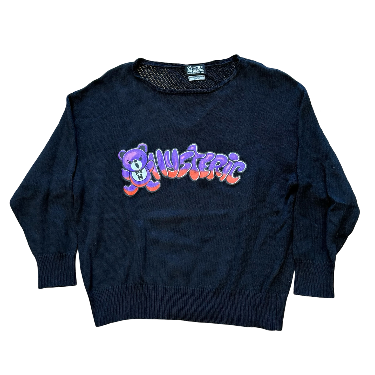 Hysteric Glamour Graffiti Logo Sweater Sz Free