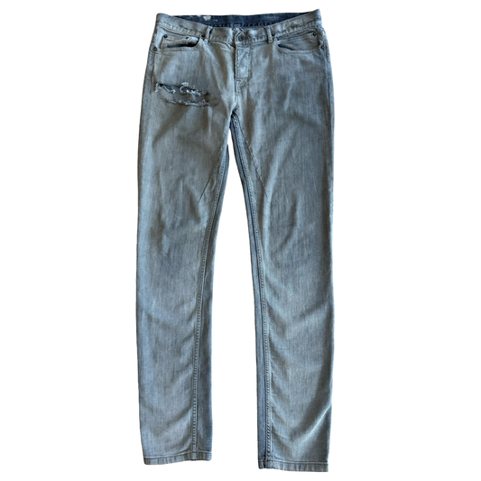 Rick Owens Grey Distressed Berlin Denim SZ 31