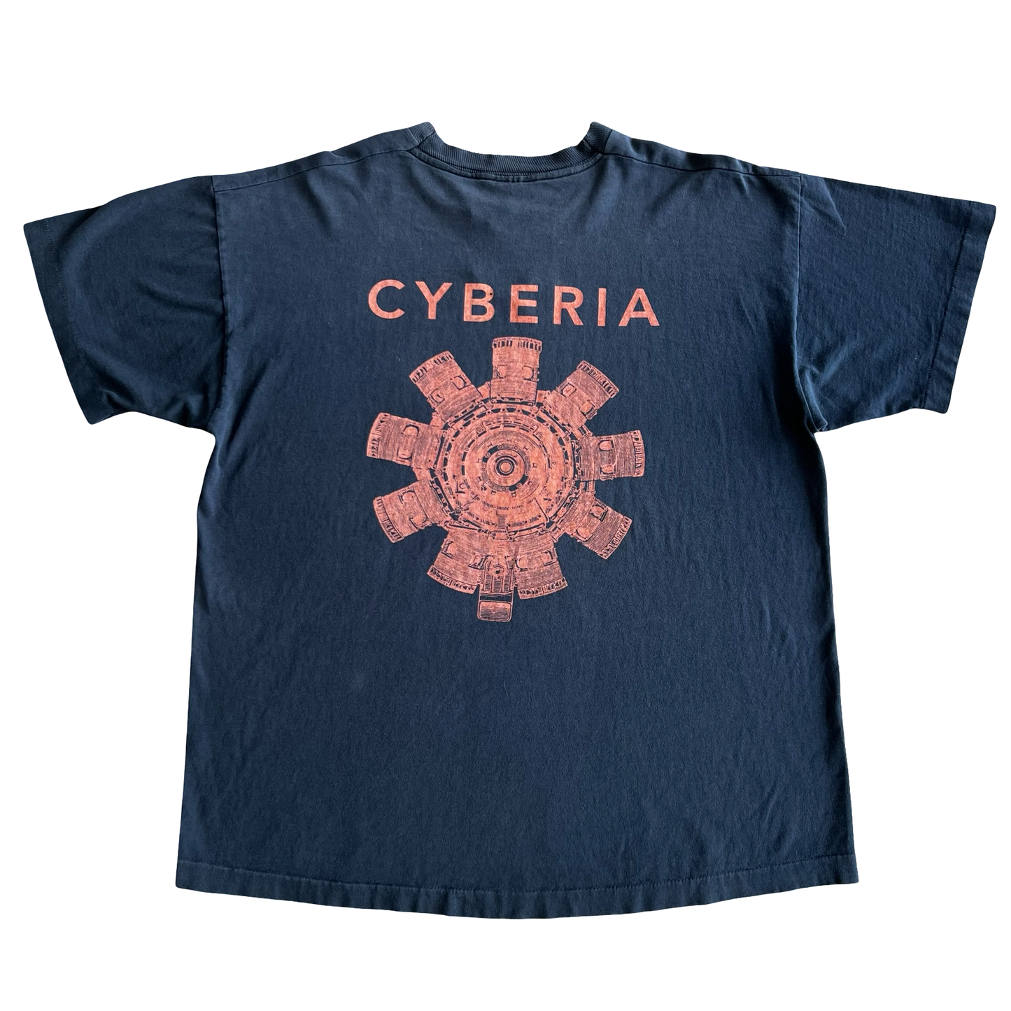 Vintage 90s Cubanate Cyberia Techno T-Shirt SZ XL