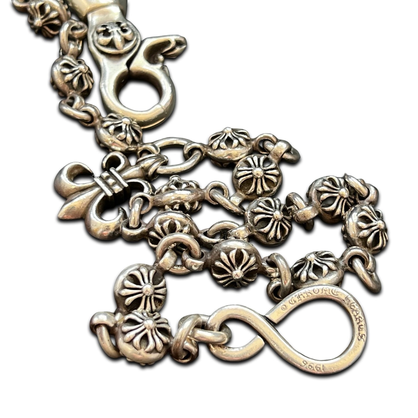 Chrome Hearts Plus Ball Fleur Pendant Wallet Chain