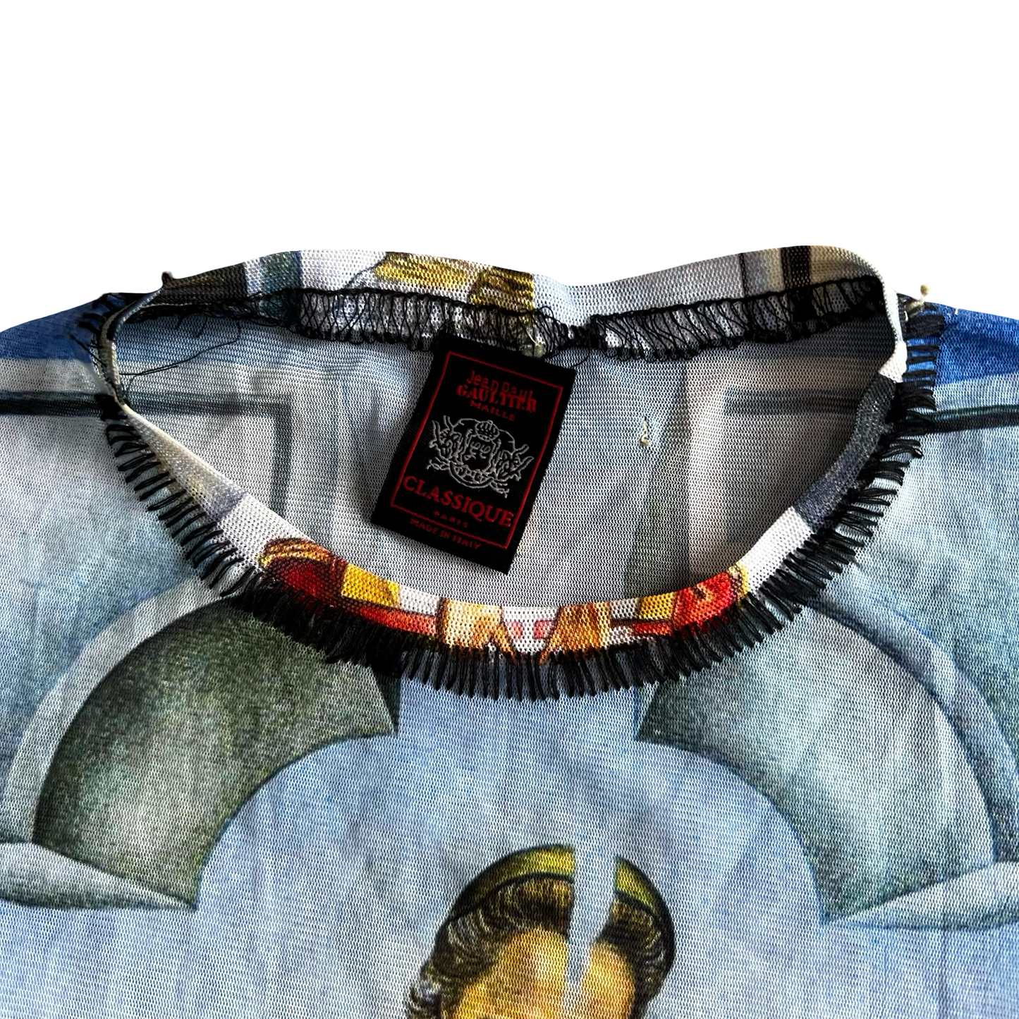 Jean Paul Gaultier’ ‘Surrealist Artwork’ Mesh Top