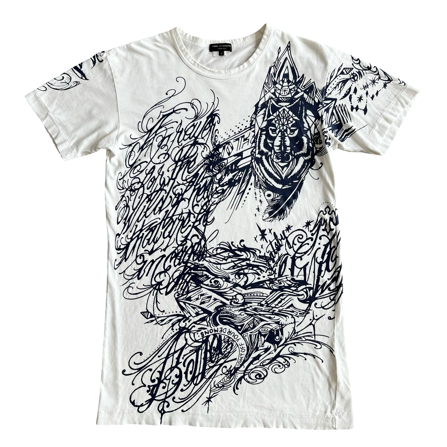 Comme des garçons Full Print T-shirt SZ Small
