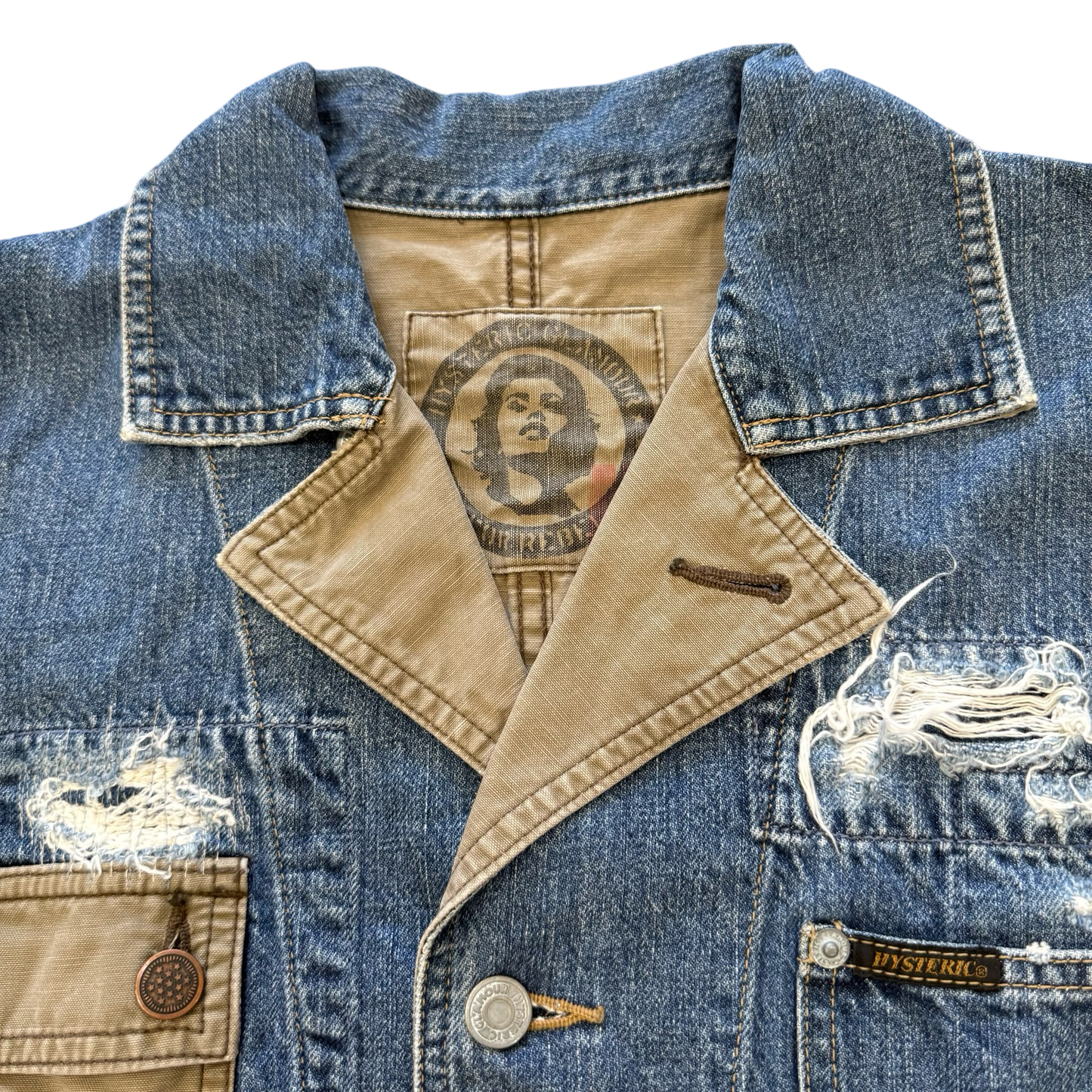 Hysteric Glamour Reconstructed Denim Jacket Sz Small