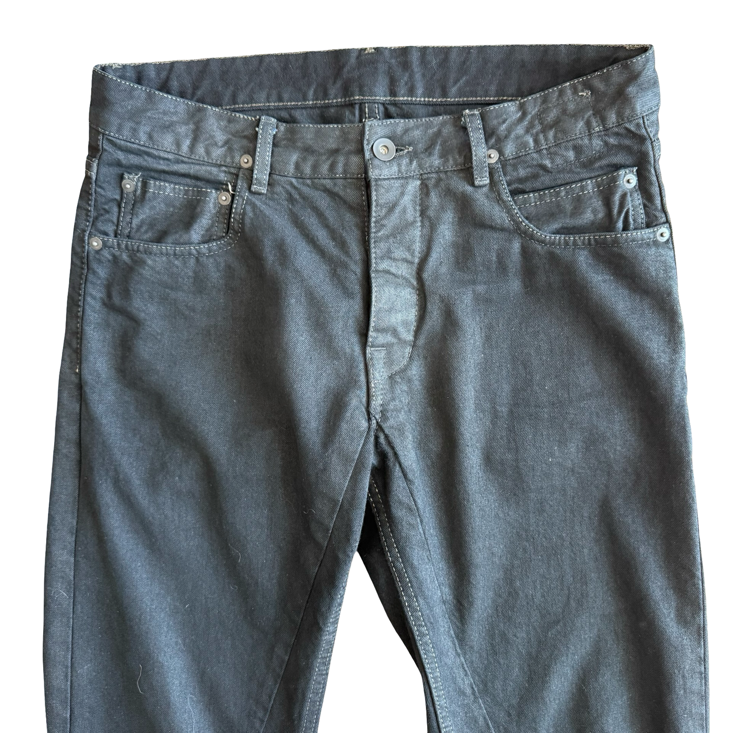 Rick Owens Berlin Cut ‘Black Matte’ Denim SZ 31