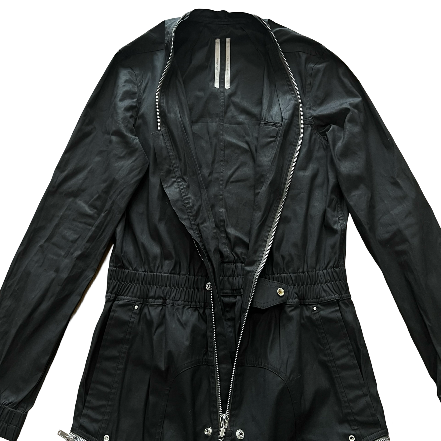 Rick Owens Black Larry Flight Suit SS22 SZ 52