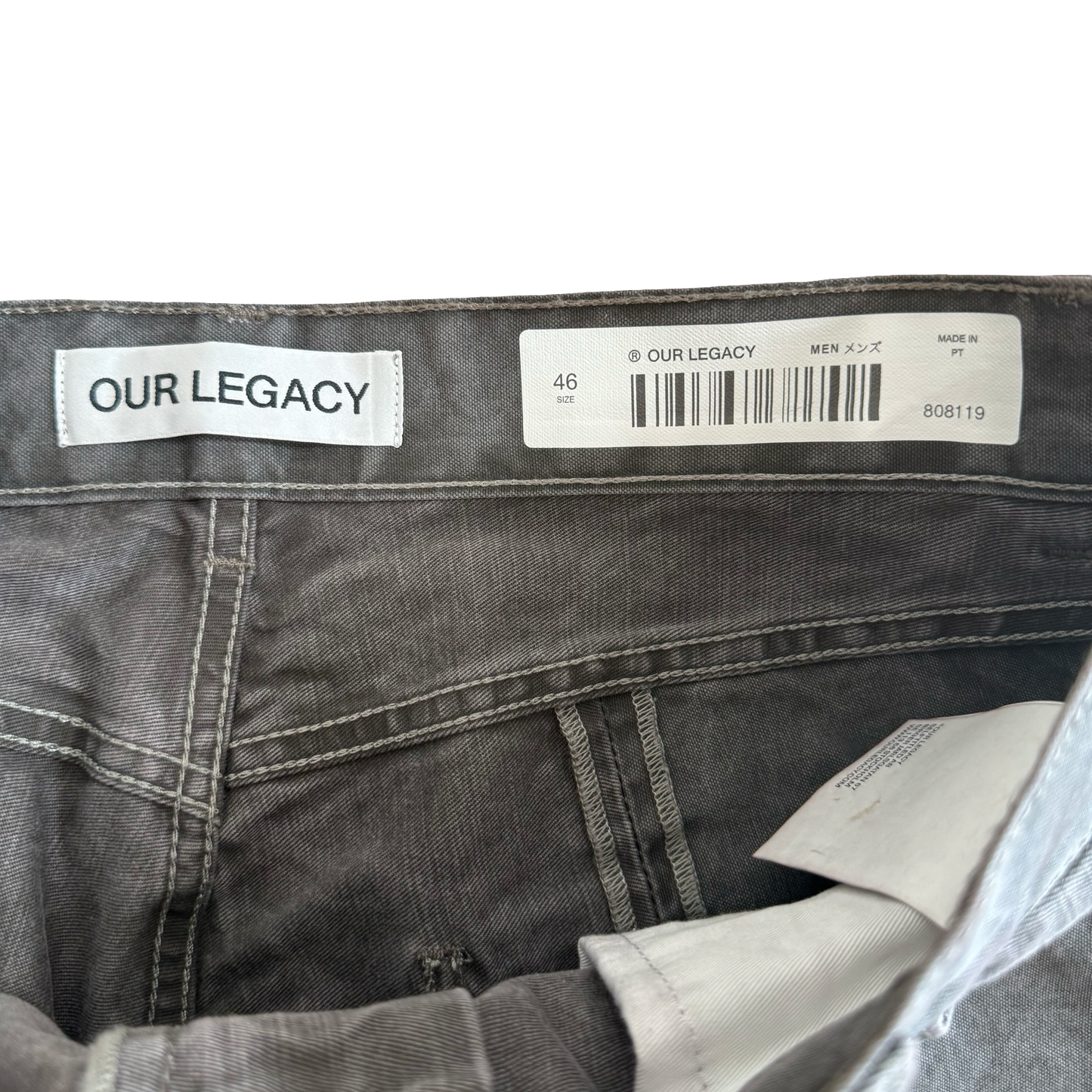 Our Legacy Grey Fatigue Cut Jeans SZ 46/32