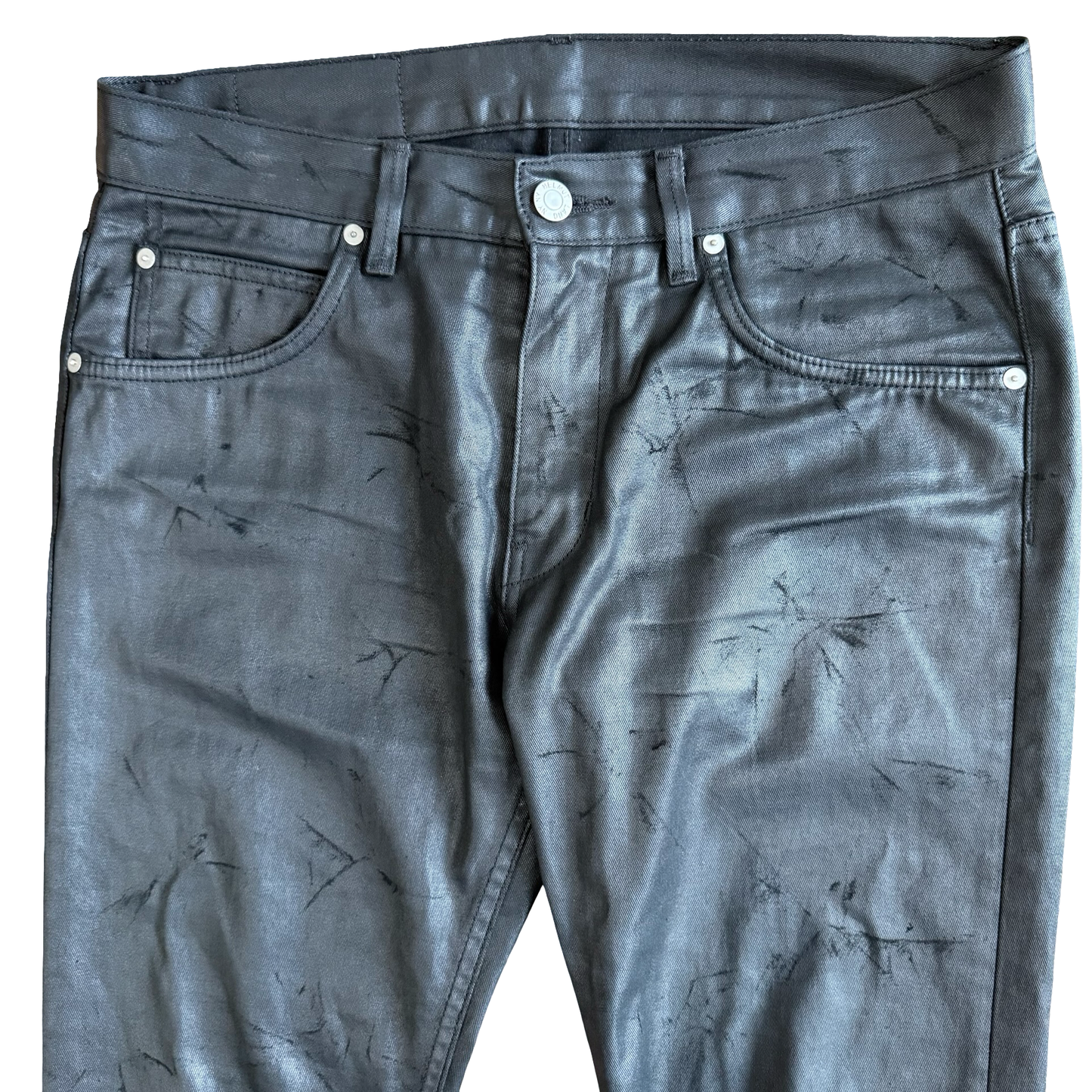 Helmut Lang Black Waxed Denim SZ 30