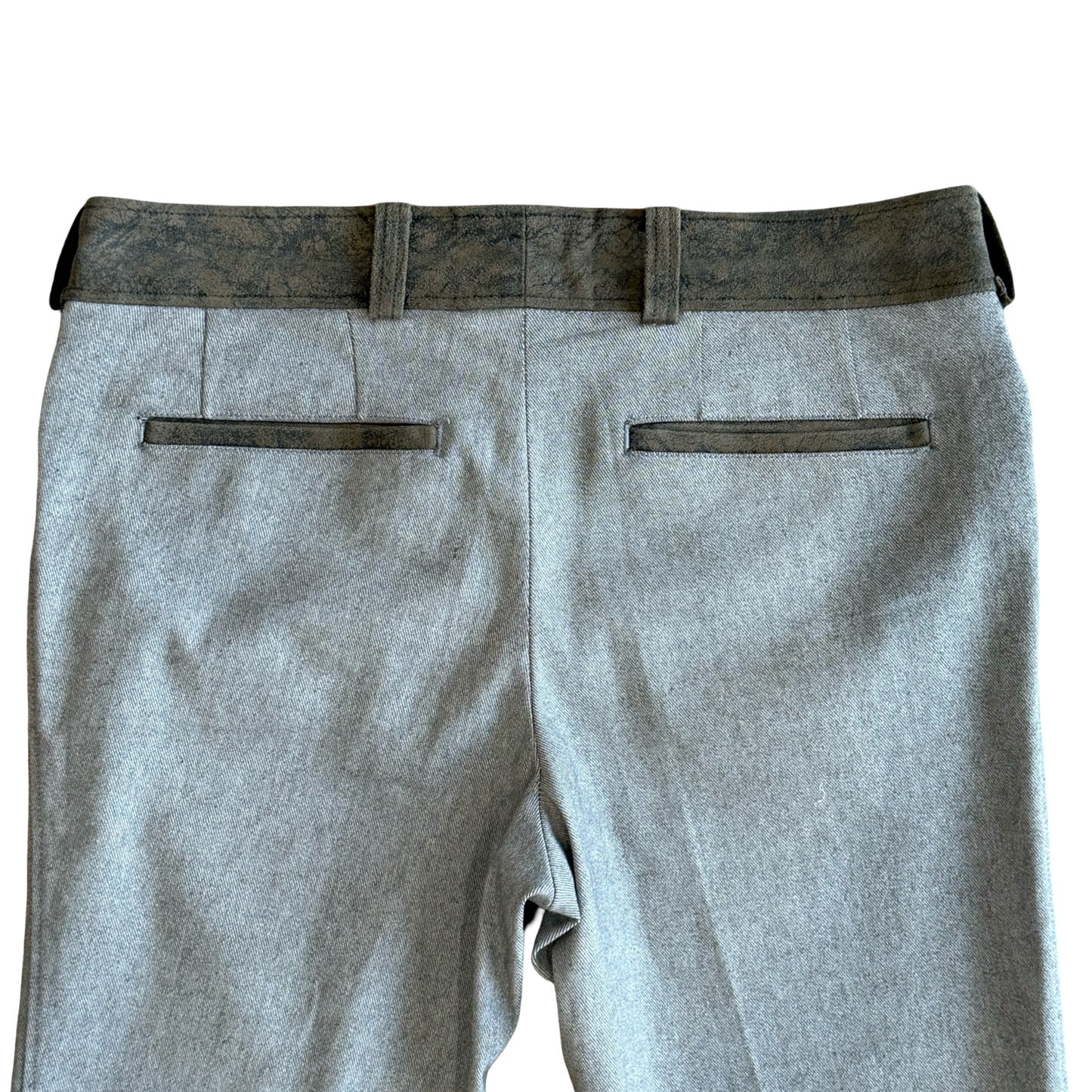 Tornado Mart Suede Trim Flare Denim SZ L