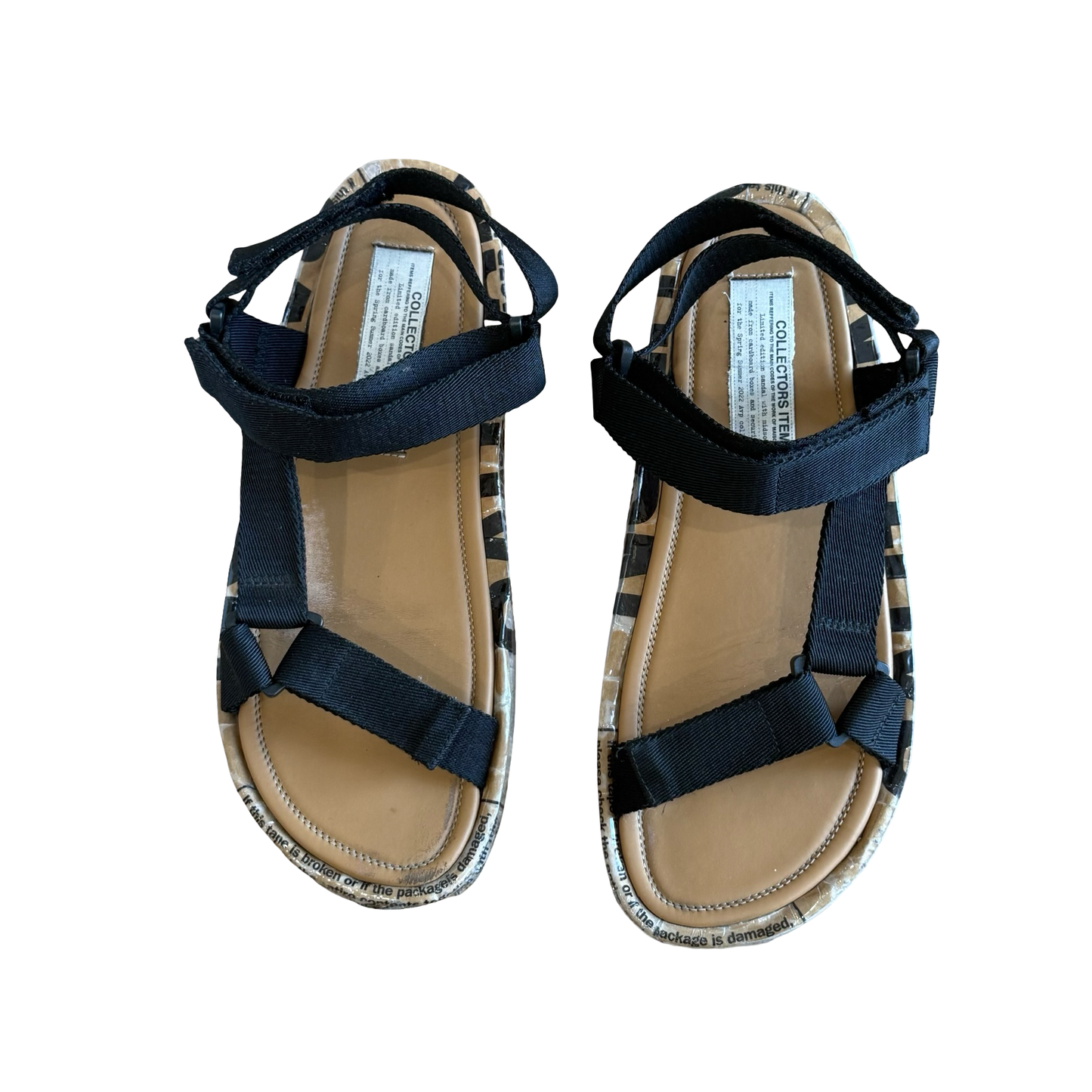 Margiela Limited Edition Black Packing Tape Sandals SS22 SZ 43