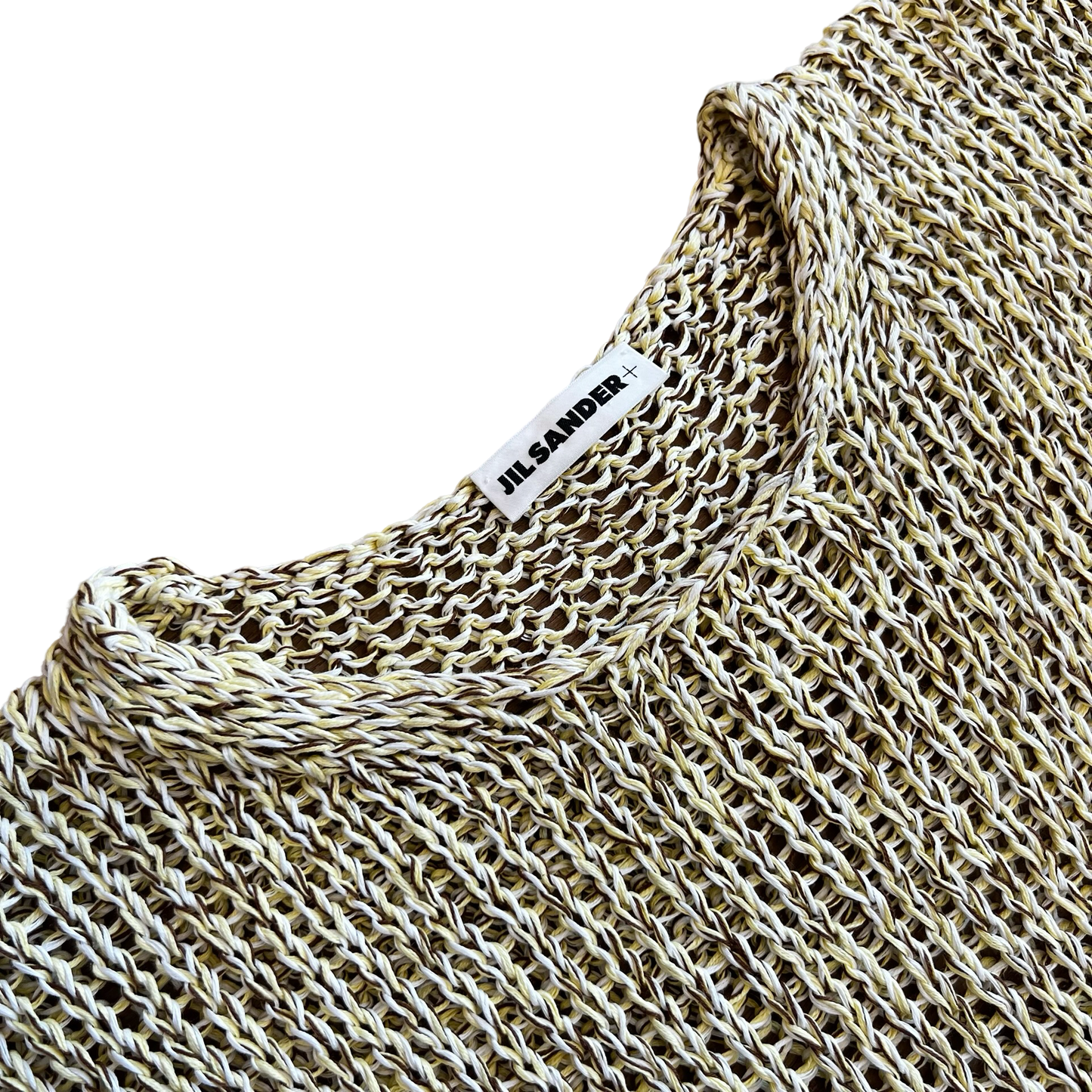 Jil Sander Open Knit Sheer Short Sleeve Shirt SZ 48