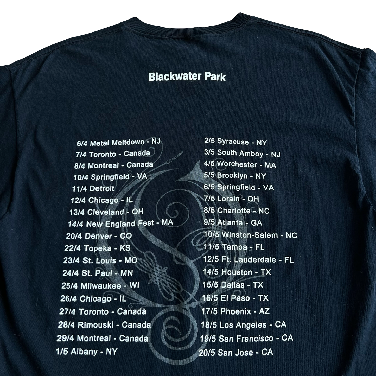 Vintage Opeth Blackwater Park 2001 Tour T-Shirt SZ XL