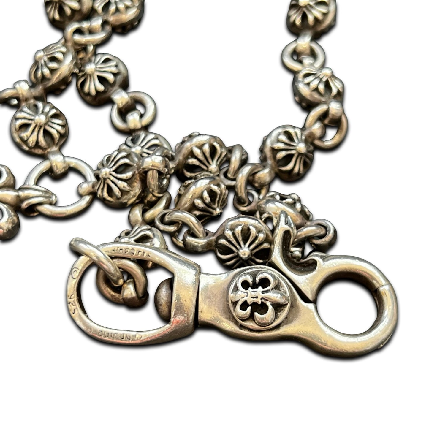 Chrome Hearts Plus Ball Fleur Pendant Wallet Chain