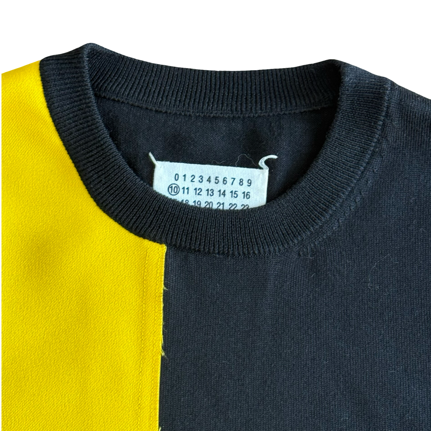 Margiela split color Knit Sweater SZ M