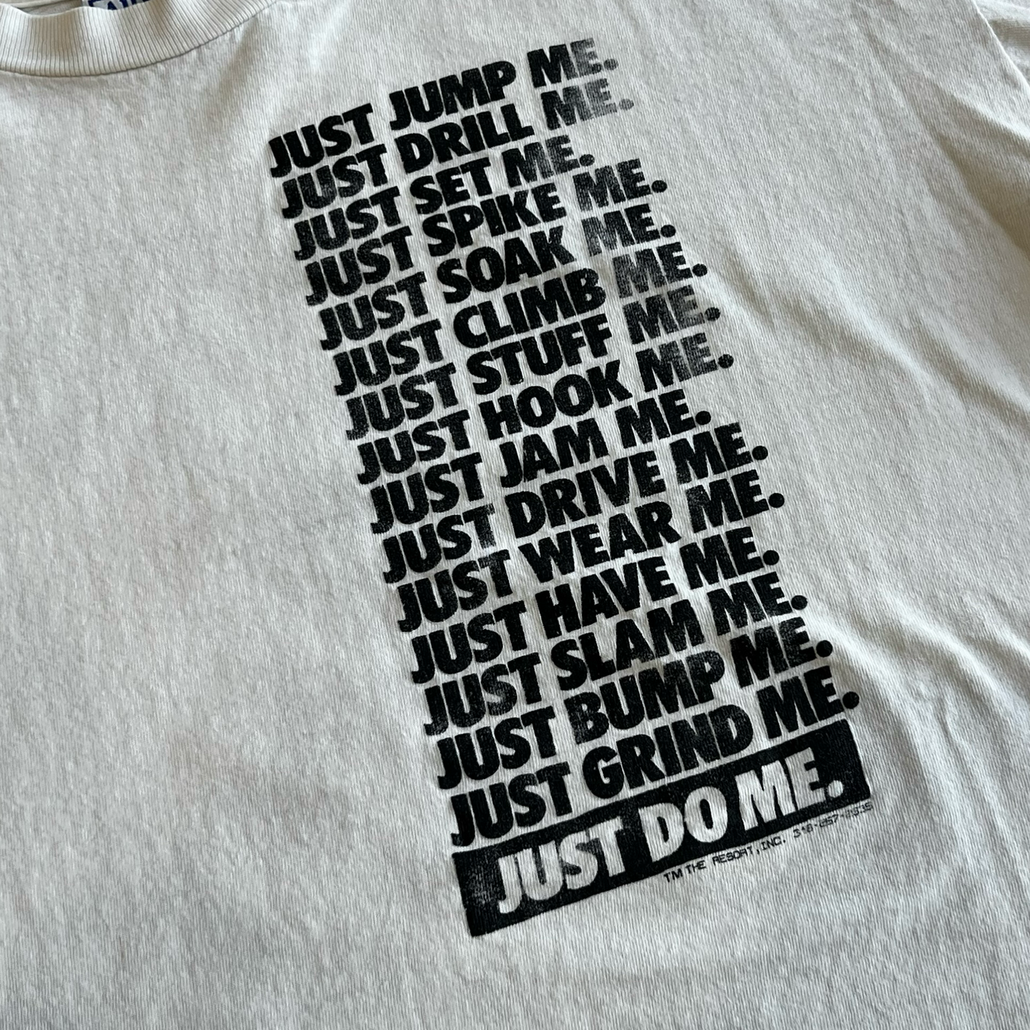 Vintage 90s Just Do Me Nike Sex Parody T-Shirt SZ XL