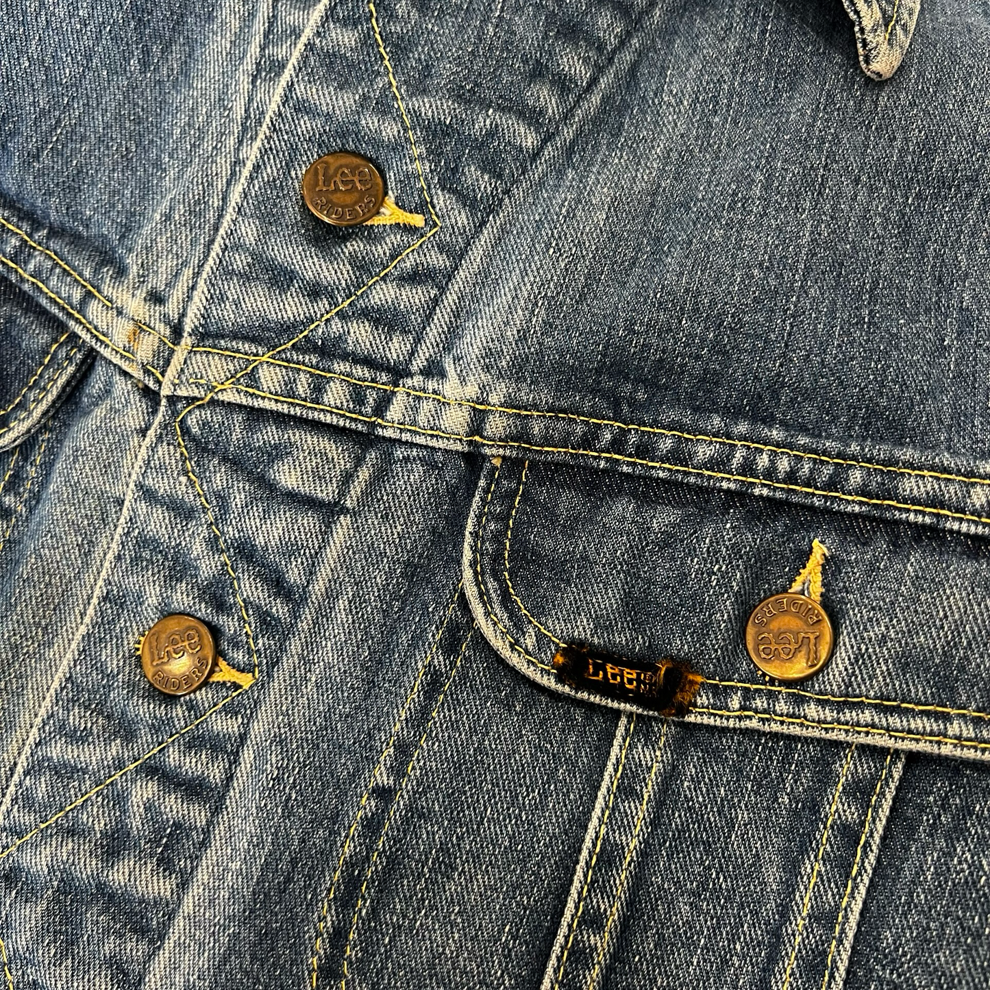 Vintage 1960s Lee Riders 101-J Jean Jacket SZ 42 Long