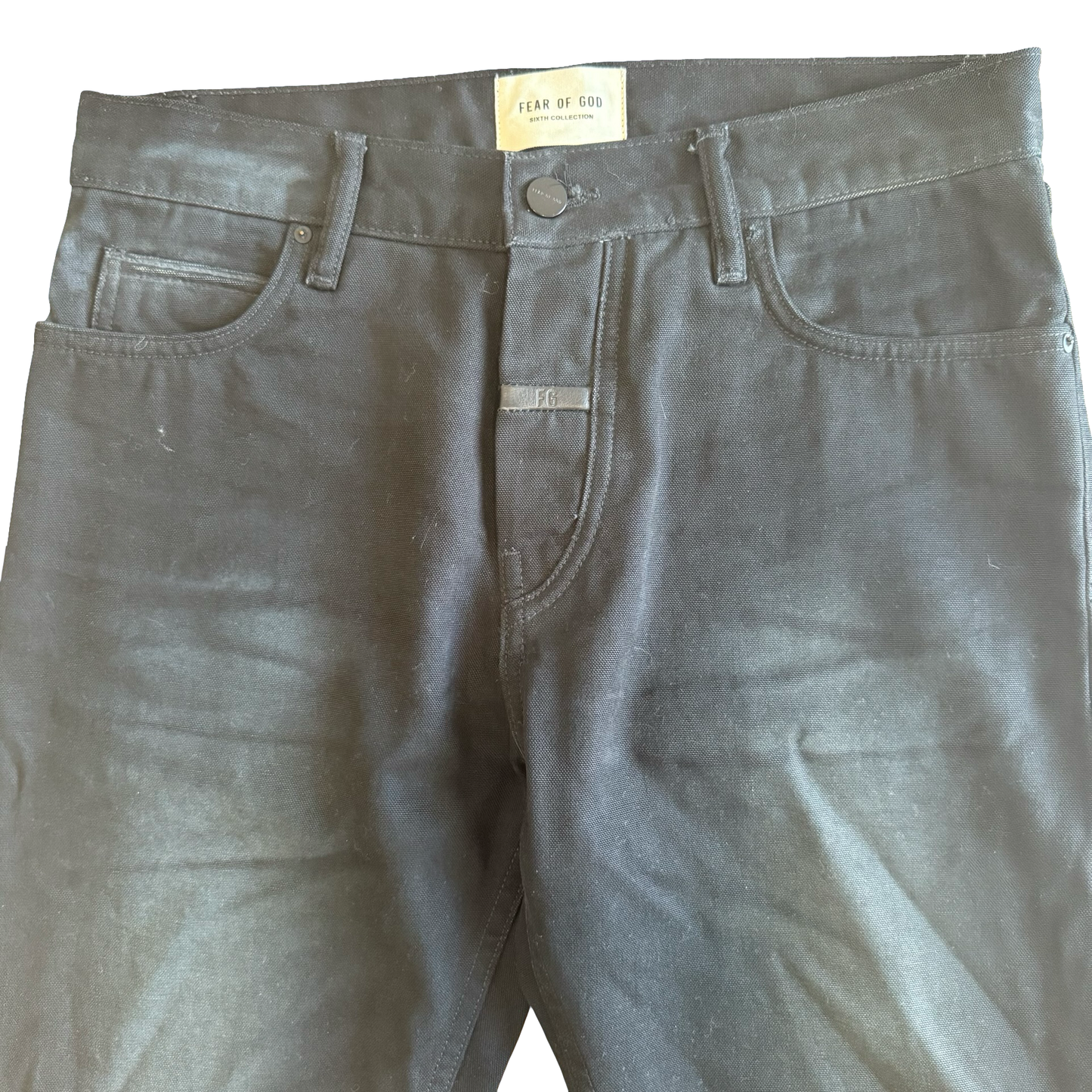 Fear of God Sixth Collection Black Faded Denim SZ 30