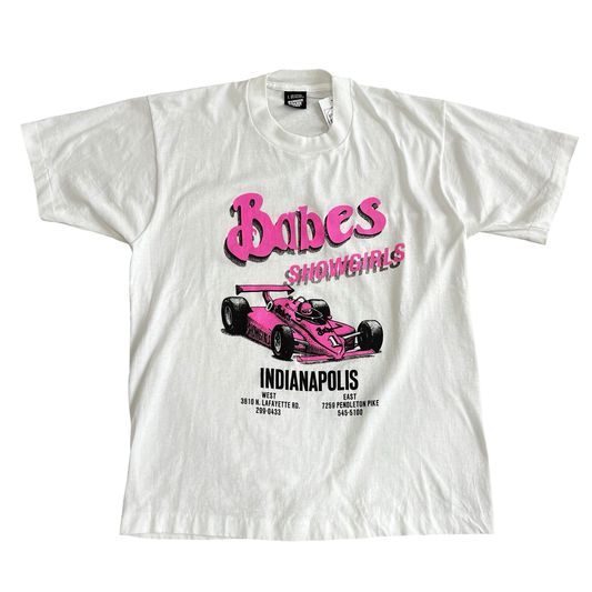 Vintage Babes Showgirl Indy Racing T-Shirt SZ L