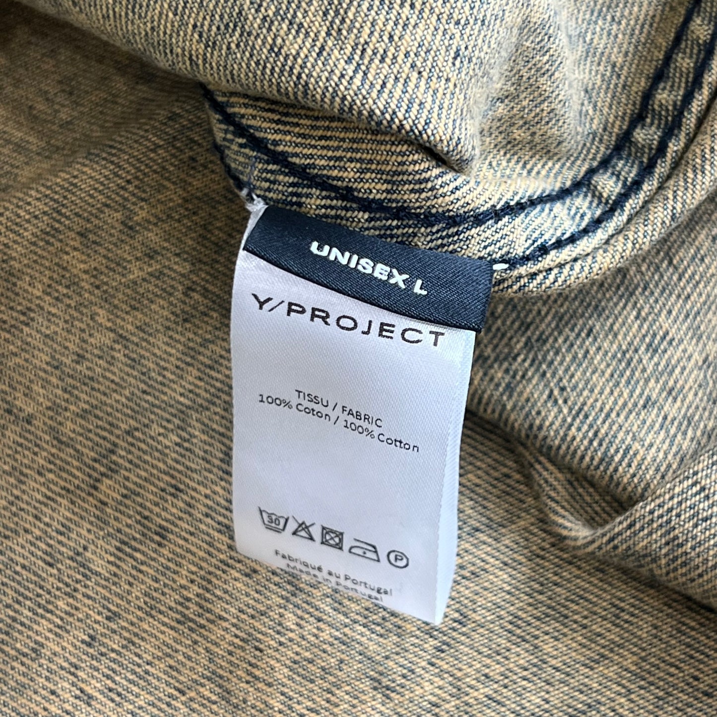 Y/Project Pinched Denim Shirt SZ L