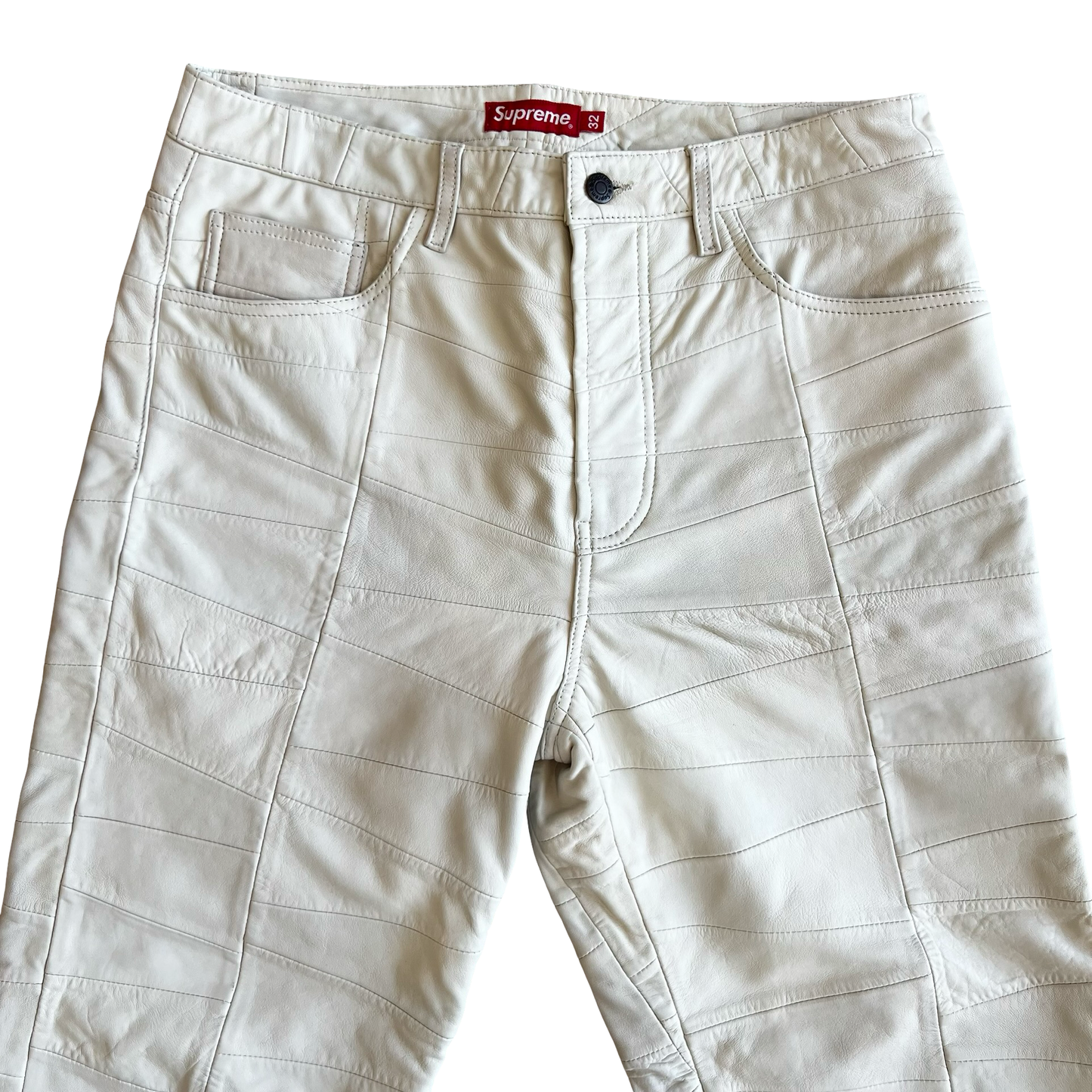 Supreme Patchwork Lambskin 5-pocket Pant SS23 SZ 32