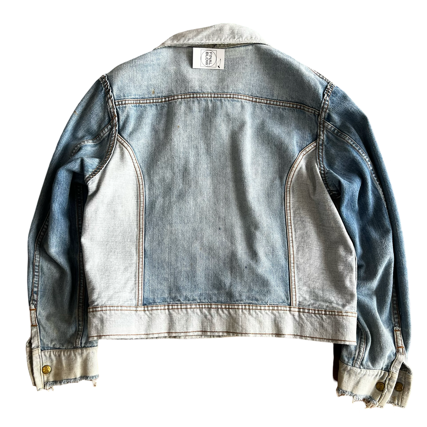 Vintage 1970s Lee Reversible 2 Tone Denim Jacket SZ M