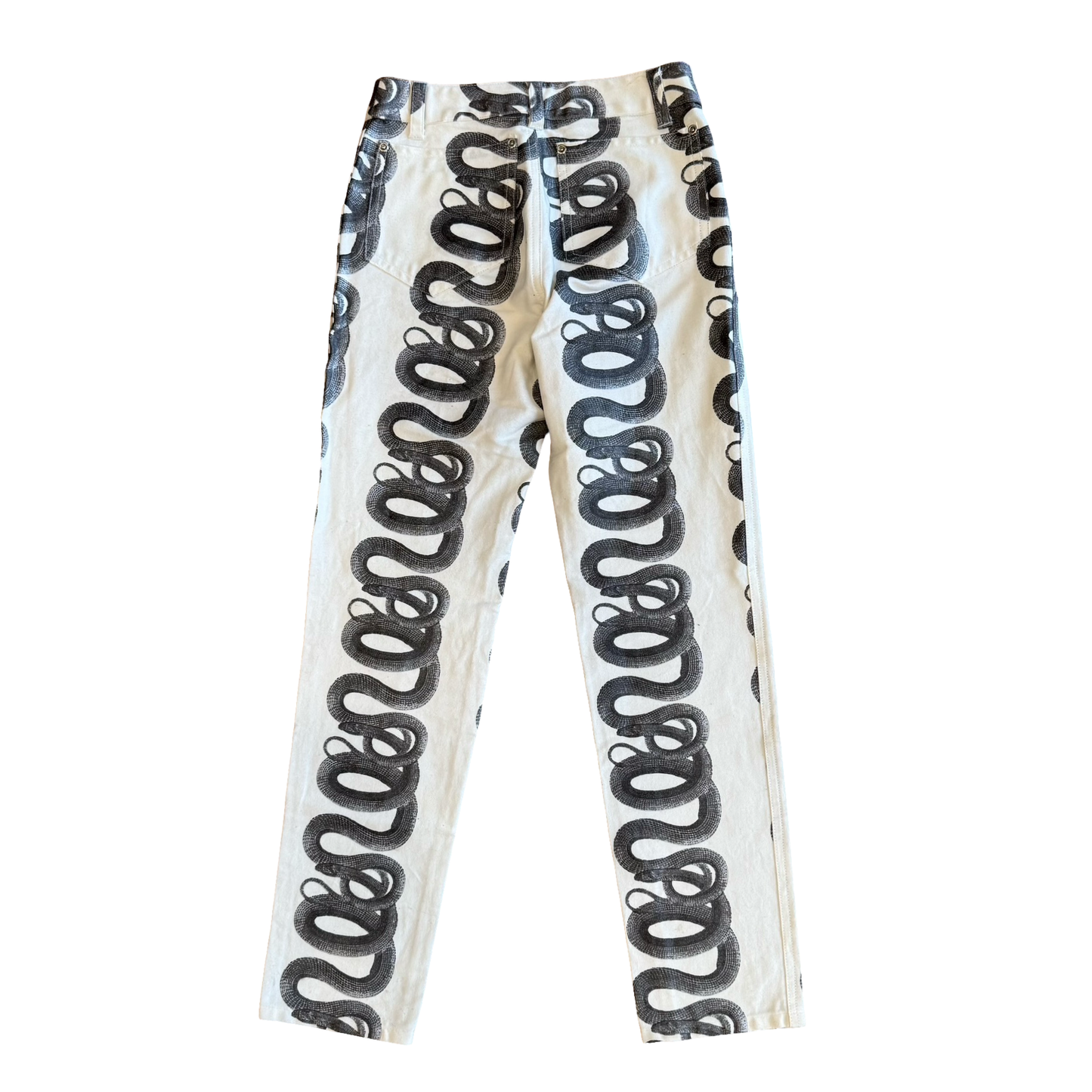 Hysteric Glamour White Snake Print Denim SZ