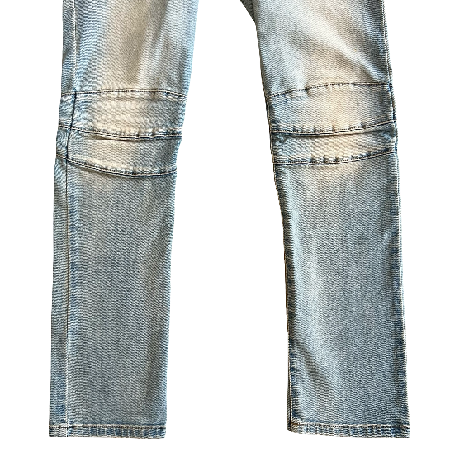 Balmain Light Wash Biker Denim SZ 28