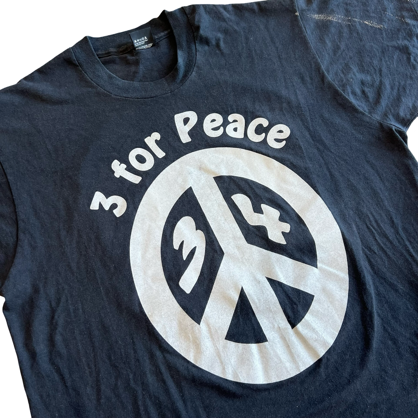 Vintage 80s 3 for Peace T-Shirt SZ XL