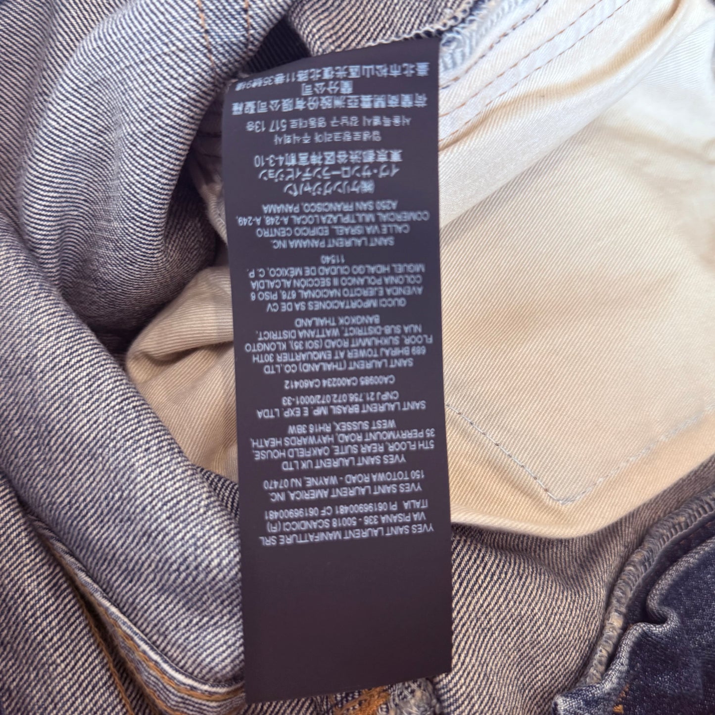 Saint Laurent D18 Light Wash Denim SZ 32
