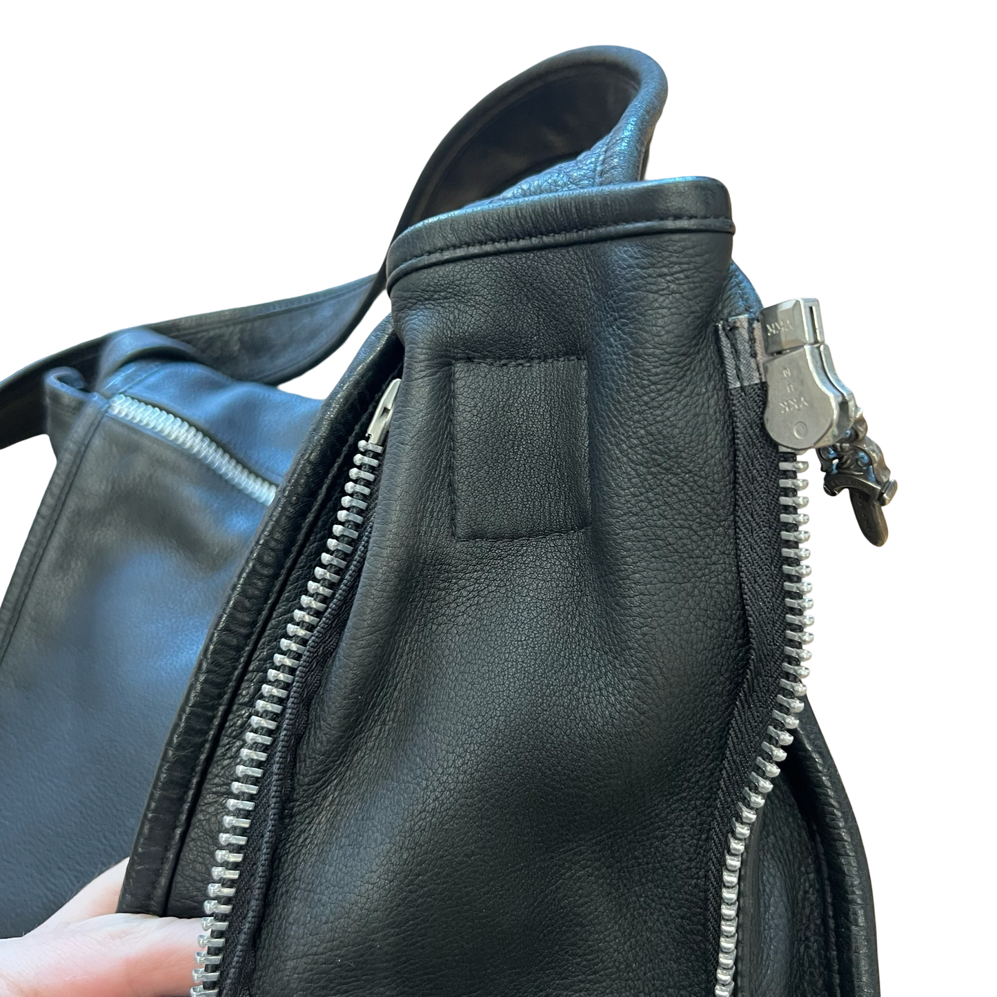 Chrome Hearts Gunslinger Leather Messenger Bag