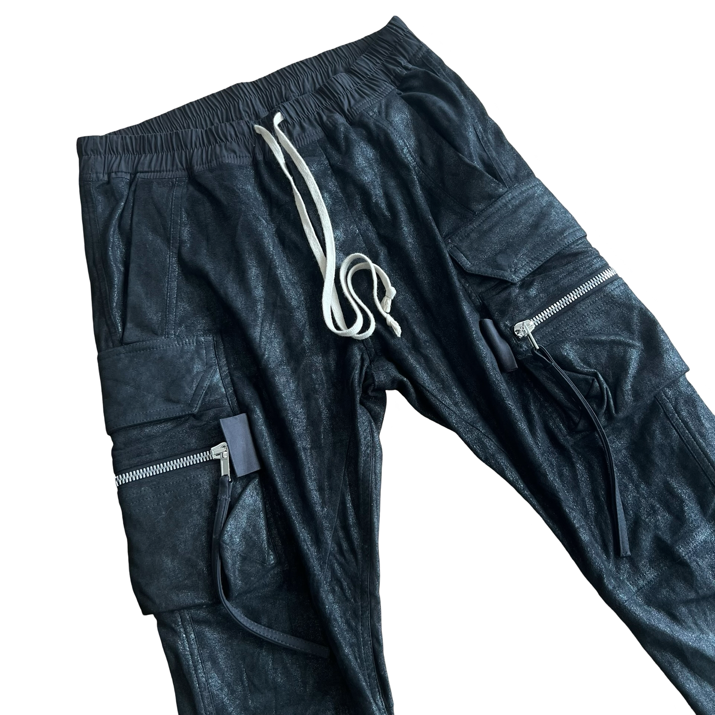 Rick Owens Blistered Lamb Skin Cargo Joggers FW17 SZ 50