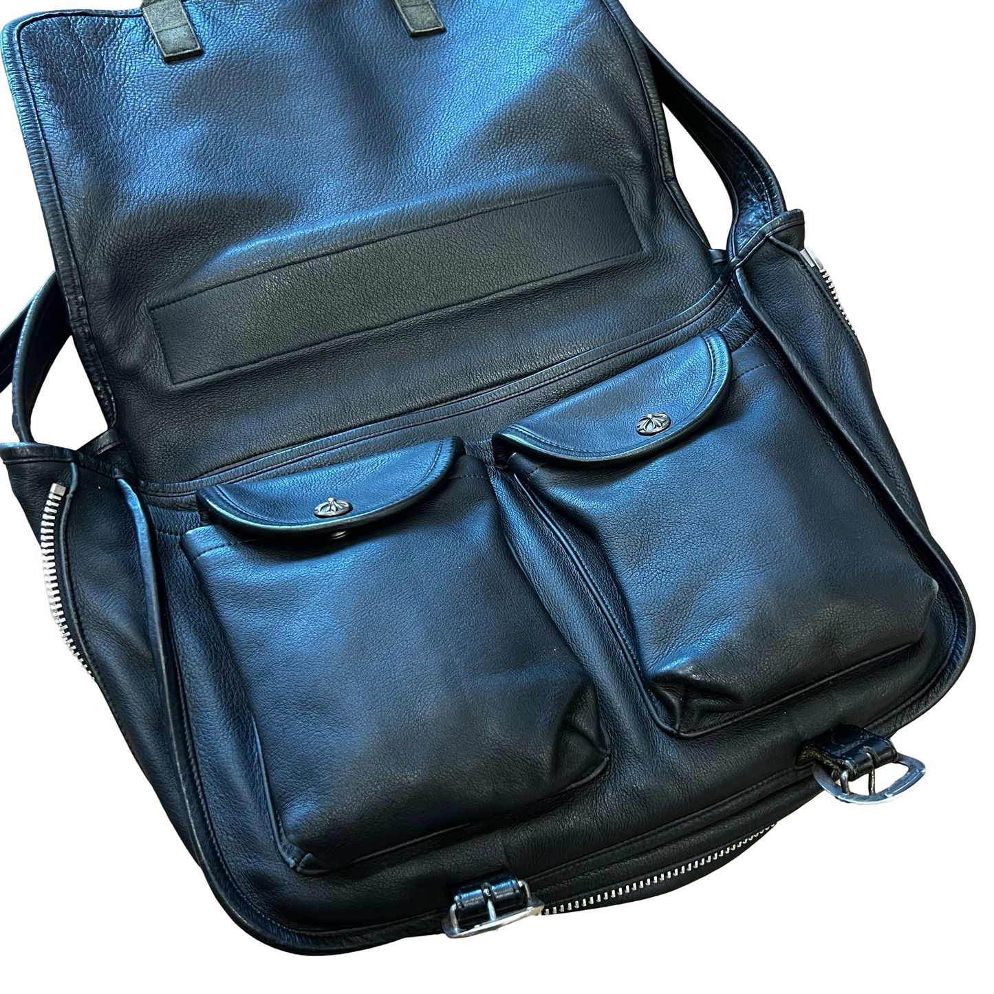 Chrome Hearts Gunslinger Leather Messenger Bag