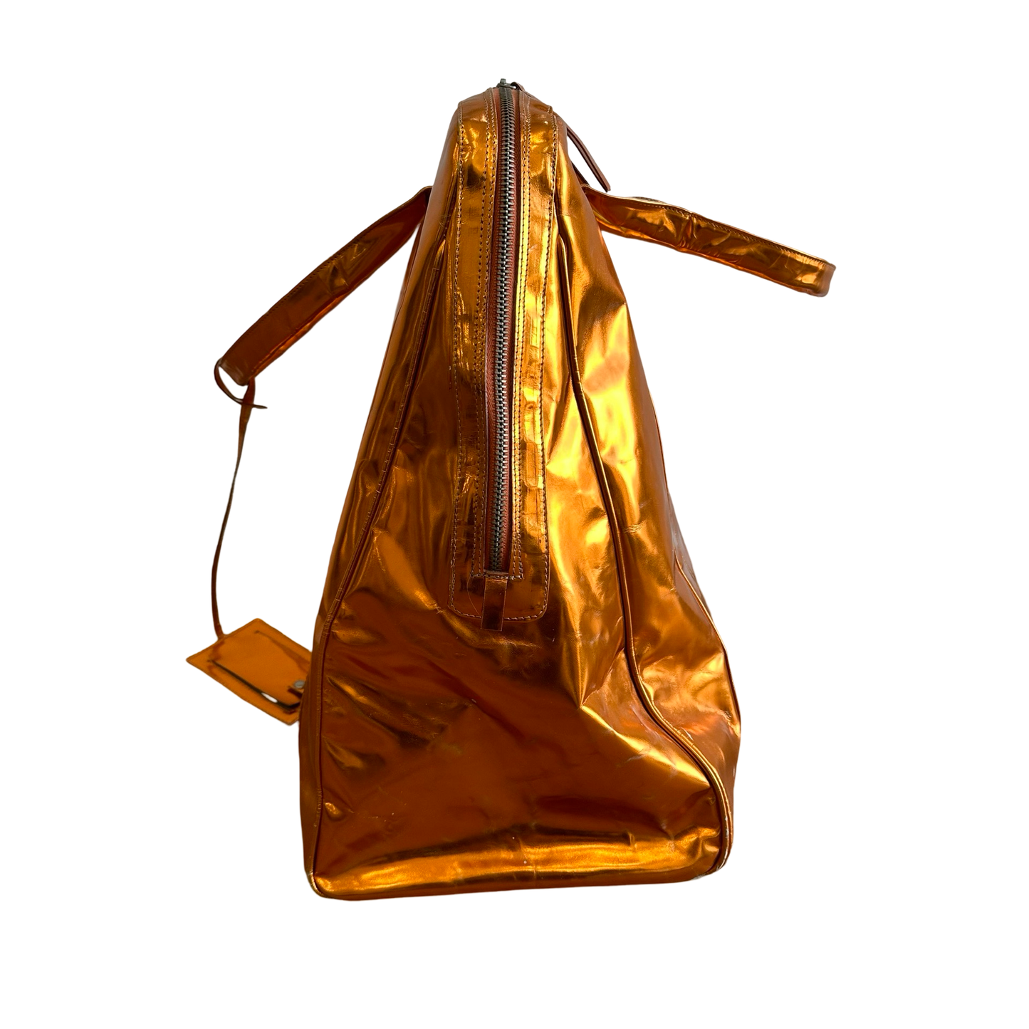 Raf Simon SS09 Orange Metallic Leather Bag
