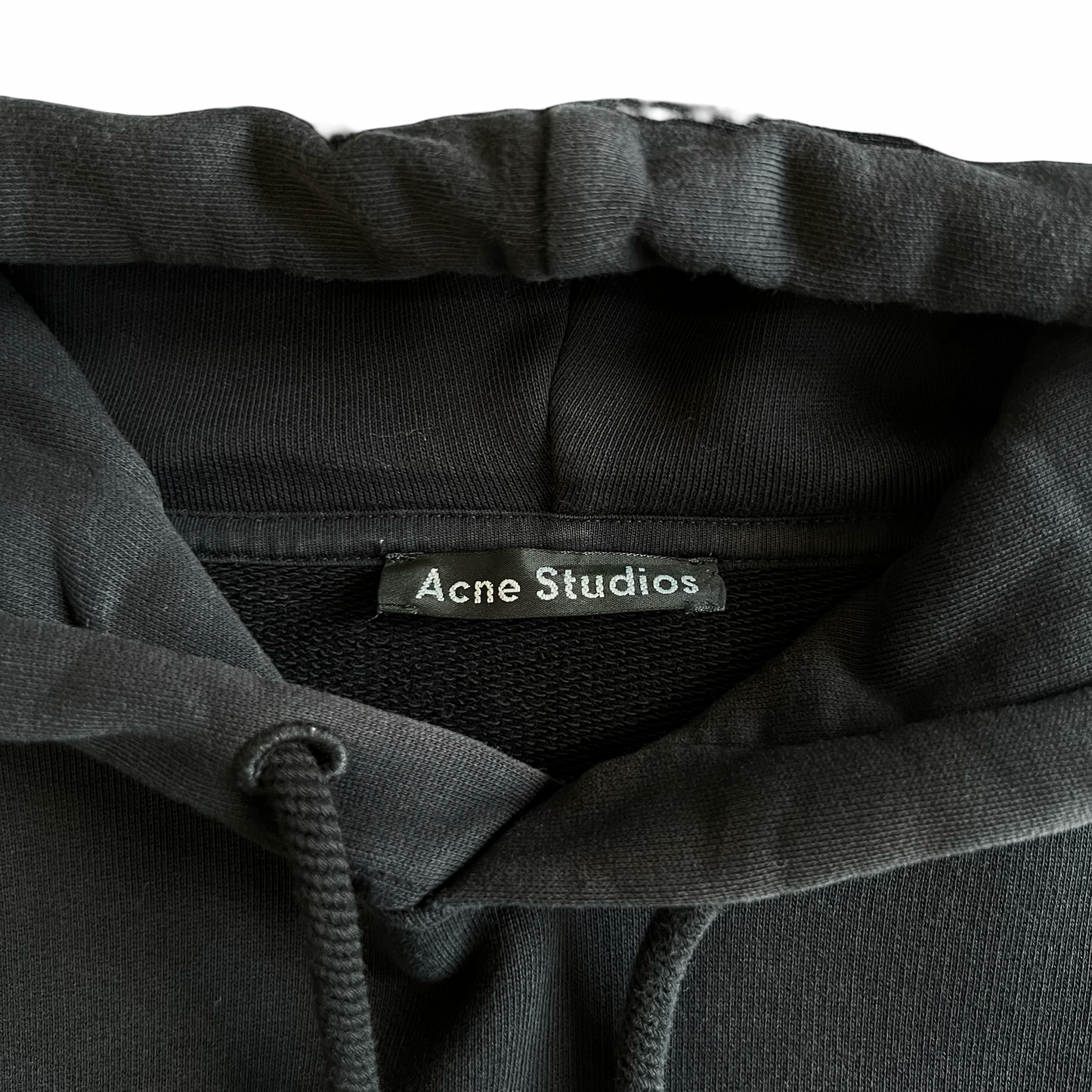 Acne Studios Black Logo Patch Hoodie SZ M