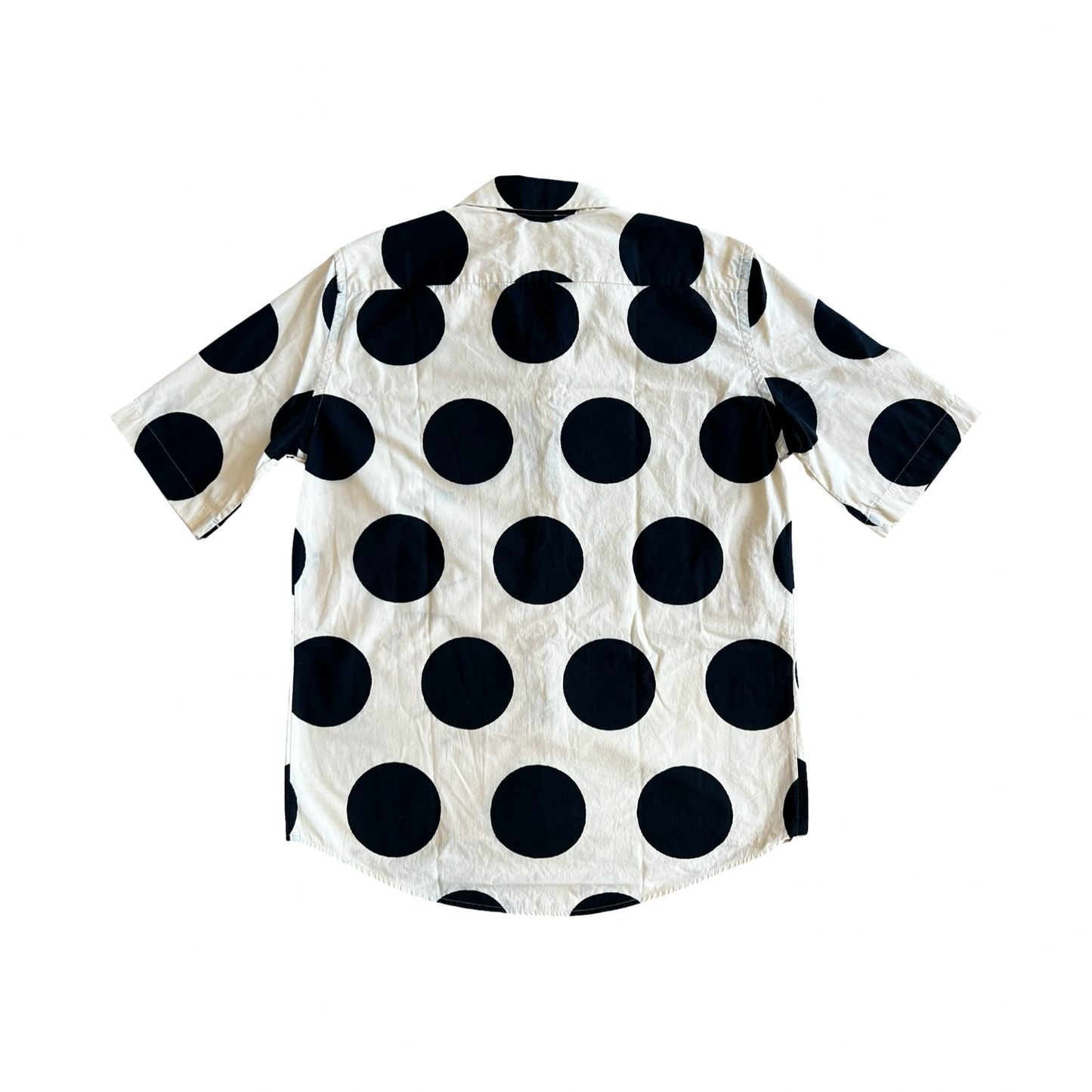 Marni Navy Polka Dot Button-Up Sz 46