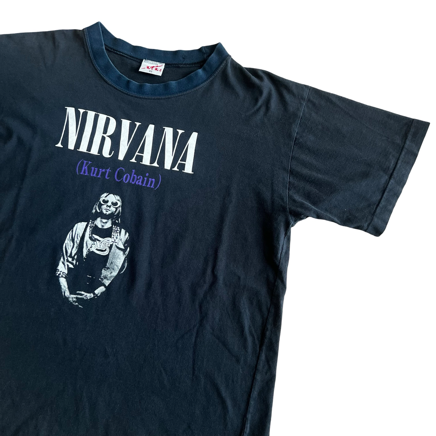 Vintage 90s Nirvana Kurt Cobain Bootleg T-Shirt SZ M/L