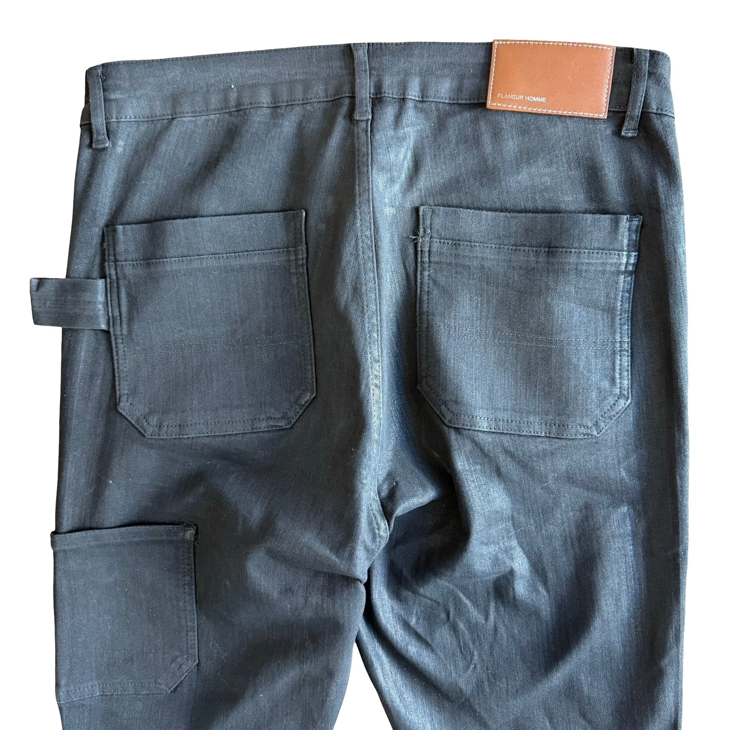 Flaneur Homme Waxed Bootcut Carpenter Denim SZ 36